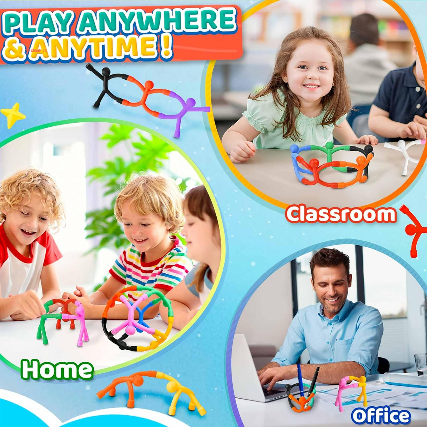 Magnetic Travel Toys for Toddler 5PCS, Airplane Travel Activities Essential Fidget Toys for Kids 4-8 Road Trip ‌Sensory Toy, Fridge Magnet for Toddler 3 4 5 6 7 8 Year Old, Easter Basket Stuffers Gift