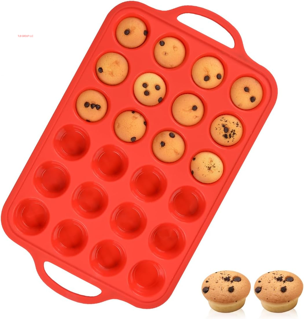 Silicone Muffin Pan, with Metal Reinforced Frame Regular Size 2.8Inch Silicone Cupcake Pan Nonstick 12 Cups for Baking Homemade Muffins, Cupcakes, Egg Bites 2 Pack Dishwasher Safe BPA Free