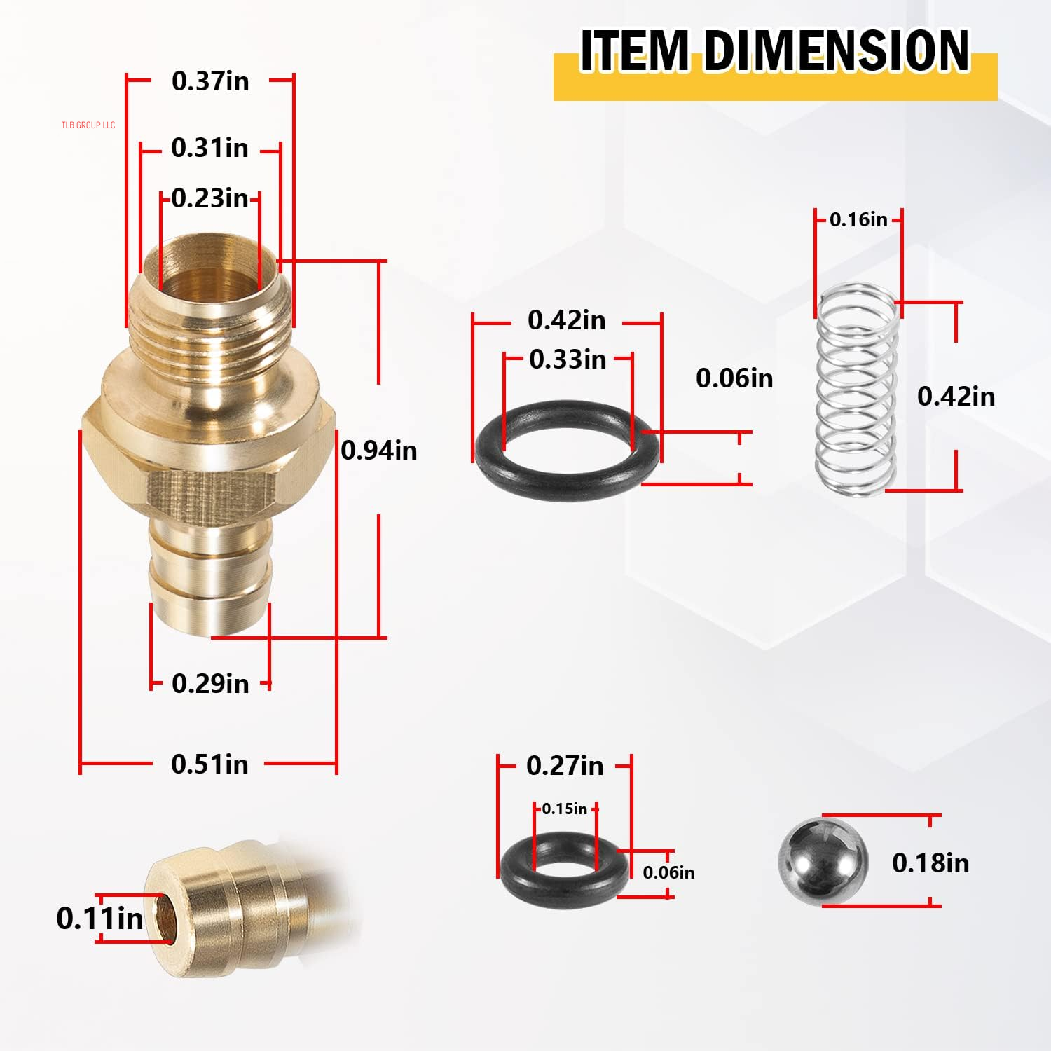 Pressure Washer Chemical Soap Injector Kit for Briggs and Stratton, Homelite, Ryobi and Husky Replaces 190593GS 190635GS and 203640GS (2 Set)