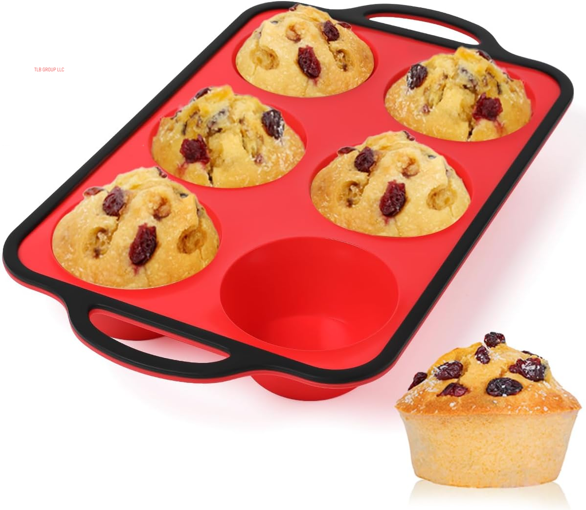 Silicone Muffin Pan, with Metal Reinforced Frame Regular Size 2.8Inch Silicone Cupcake Pan Nonstick 12 Cups for Baking Homemade Muffins, Cupcakes, Egg Bites 2 Pack Dishwasher Safe BPA Free