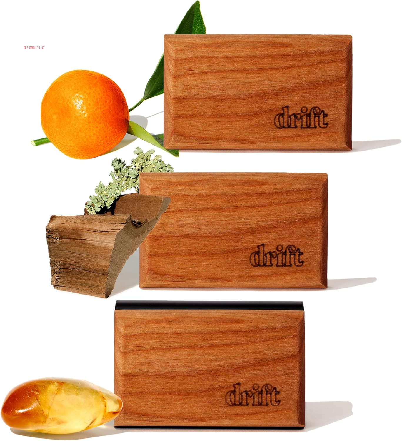 Car Air Freshener - Wood Air Freshener - Car Odor Eliminator - Amber Scent Starter Kit