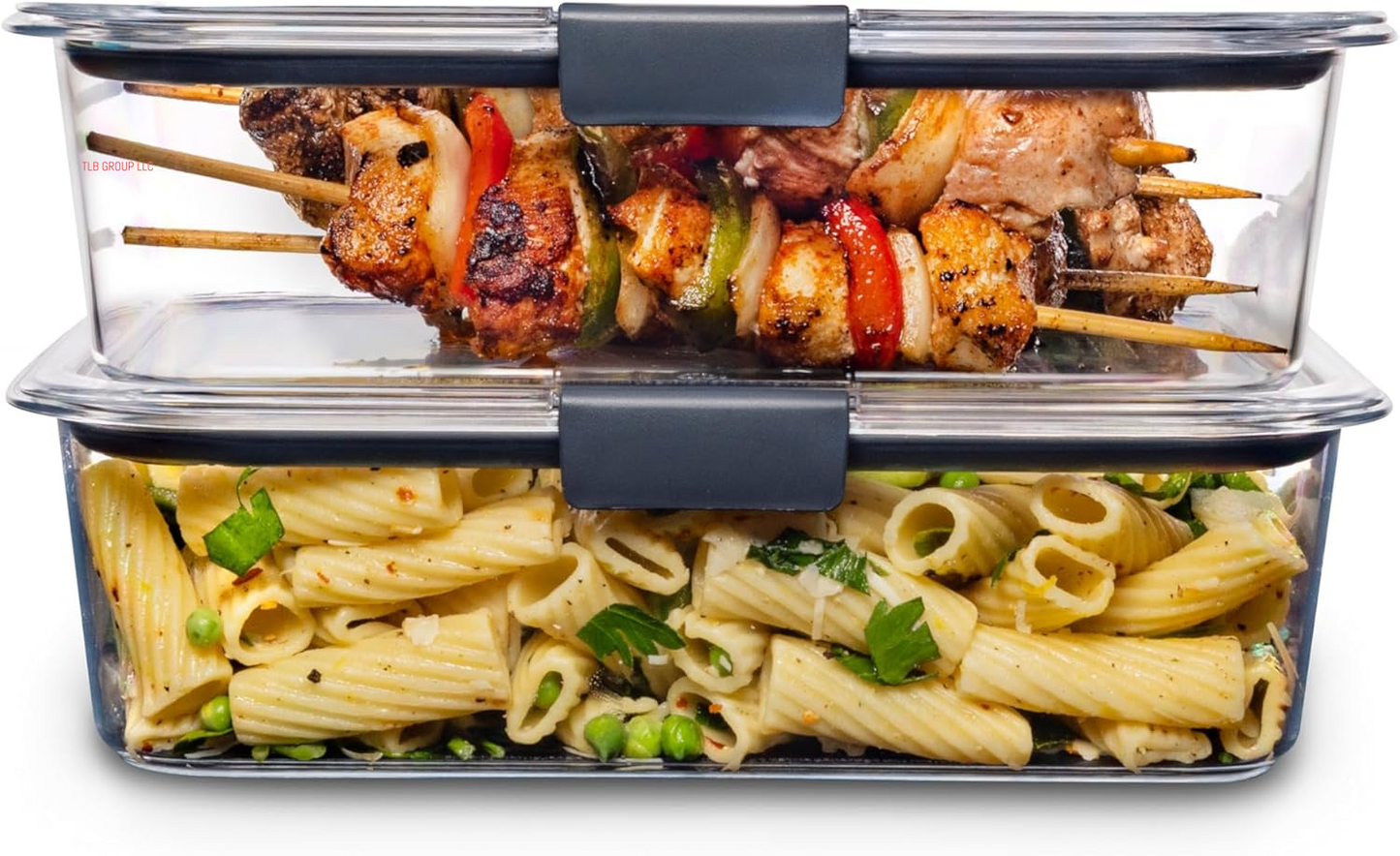 Brilliance Food Storage Containers, BPA Free, Airtight Lids, Ideal for Lunch, Meal Prep & Leftovers, Set of 5 (3.2 Cup)