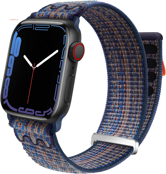 Sport Loop Nylon Band Compatible with Apple Watch Band 38Mm 40Mm 41Mm 42Mm 44Mm 45Mm 49Mm Ultra 2 Iwatch Series 9 8 7 6 SE 5 4 3 2 1 Strap, Fit for Iphone Watch Band Women Men Stretchy