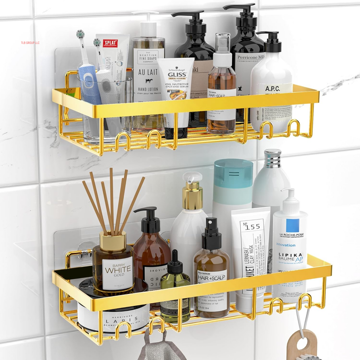 Shower Caddy Shelf Organizer Rack, Self Adhesive Black Bathroom Shelves Basket, Home Farmhouse Wall inside Organization and Storage Decor Rv Accessories, First Camper Apartment Essentials