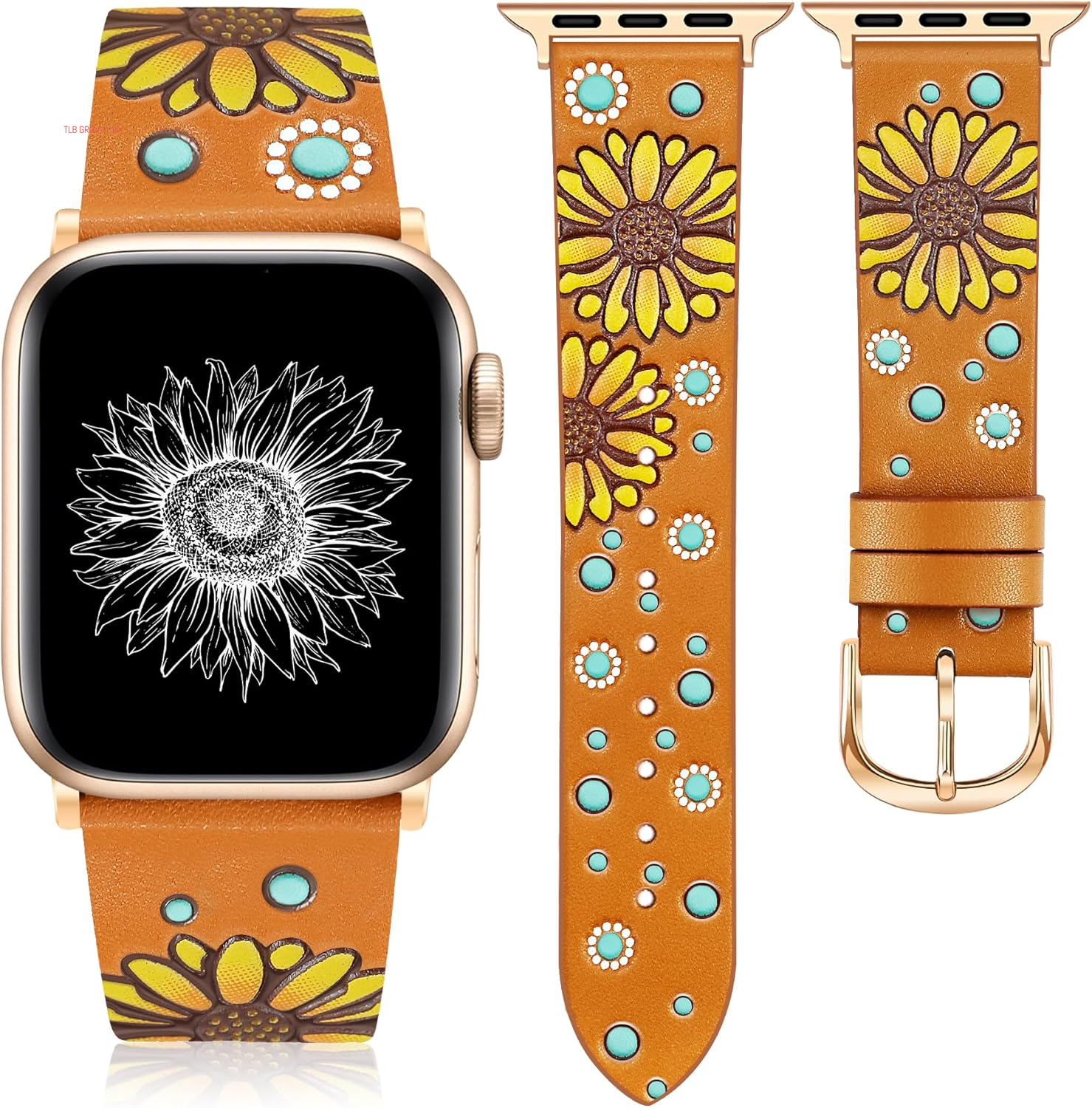Boho Beaded Watch Band Women and Geniuen Leather Band Bundles