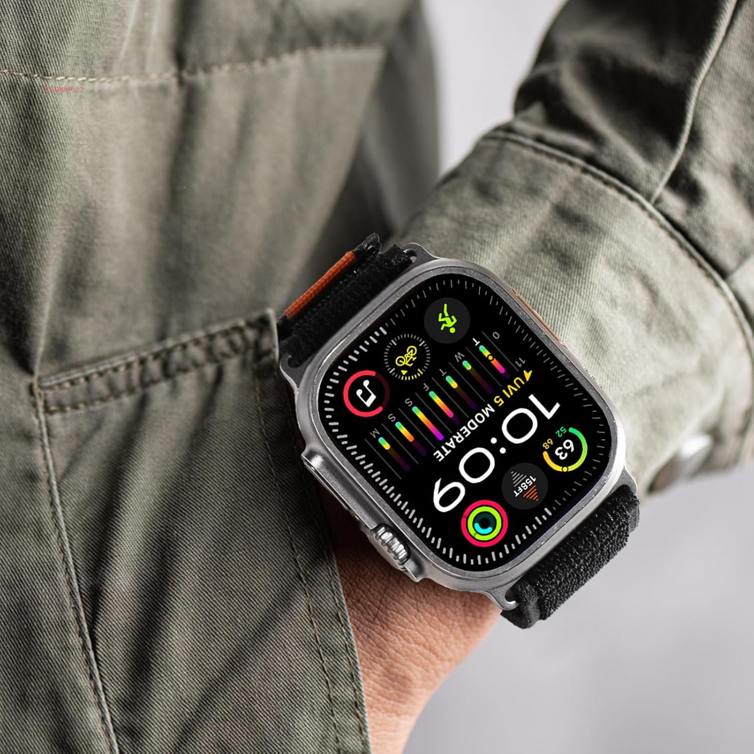 Trail Loop Nylon Band Compatible for Apple Watch Ultra Band Ultra 2 Series 9 Series 8 Series7 SE 6 5 4 3 2 1