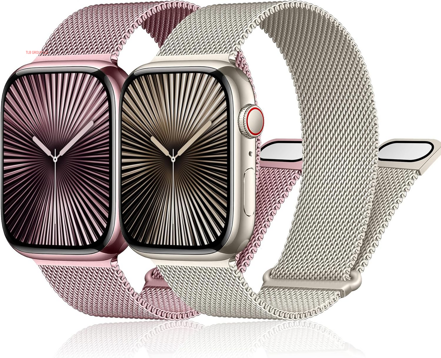 Magnetic Milanese Loop for Apple Watch Band 42Mm 46Mm 40Mm 41Mm 38Mm 44Mm 45Mm 49Mm Women Men,Magnet Stainless Steel Mesh Metal Strap for Iwatch Ultra/2 Series 10 9 8 7 6 5 4,Se/2Nd Generation