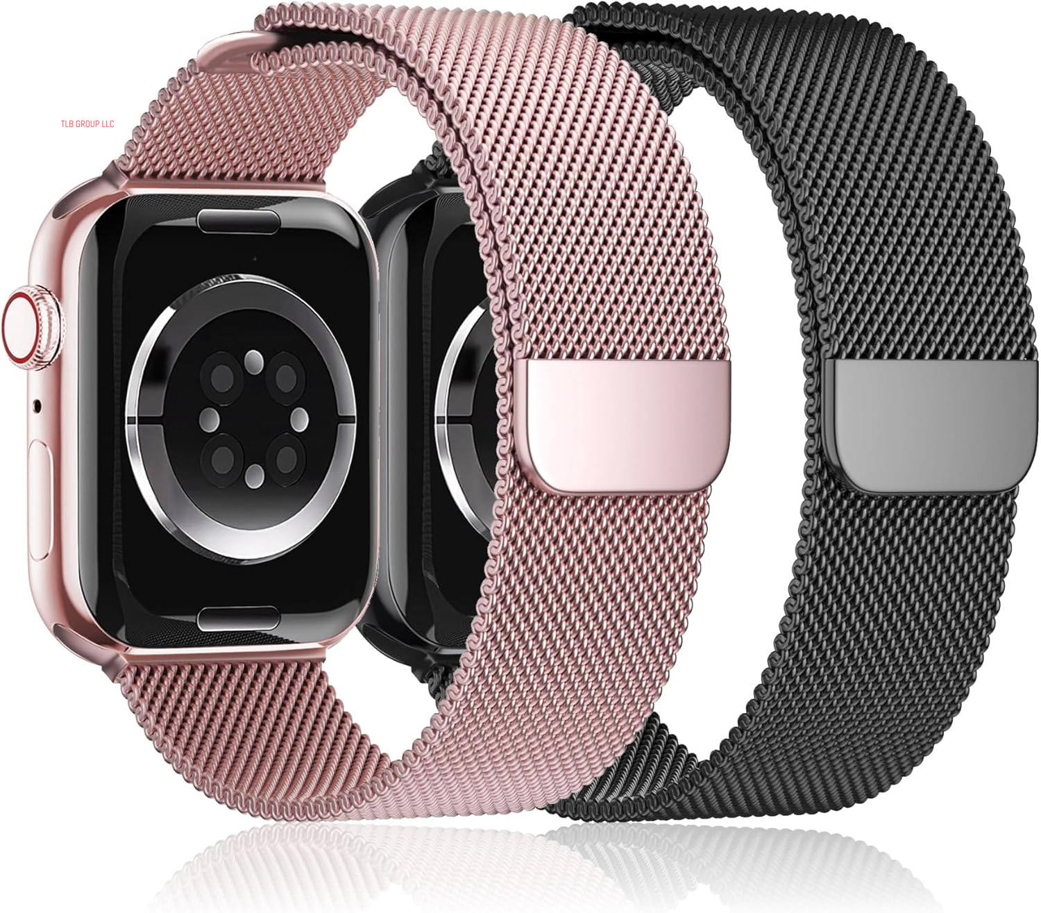 Magnetic Milanese Loop for Apple Watch Band 42Mm 46Mm 40Mm 41Mm 38Mm 44Mm 45Mm 49Mm Women Men,Magnet Stainless Steel Mesh Metal Strap for Iwatch Ultra/2 Series 10 9 8 7 6 5 4,Se/2Nd Generation