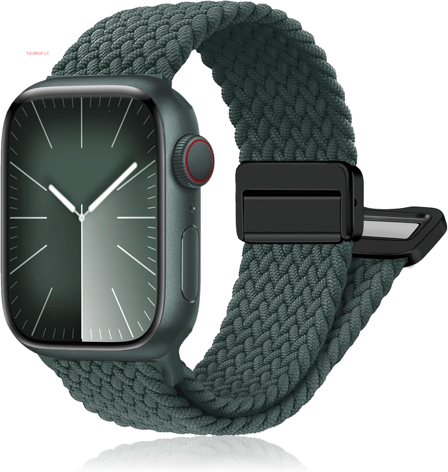 Magnetic Braided Stretchy Loop - Compatible with Apple Watch Band 42Mm 46Mm 40Mm 41Mm 44Mm 45Mm 38Mm Ultra/2 49Mm Women Men,Elastic Woven Fabric Nylon Strap for Iwatch Ultra Series 10 9 8 7 6 5 4 3 SE