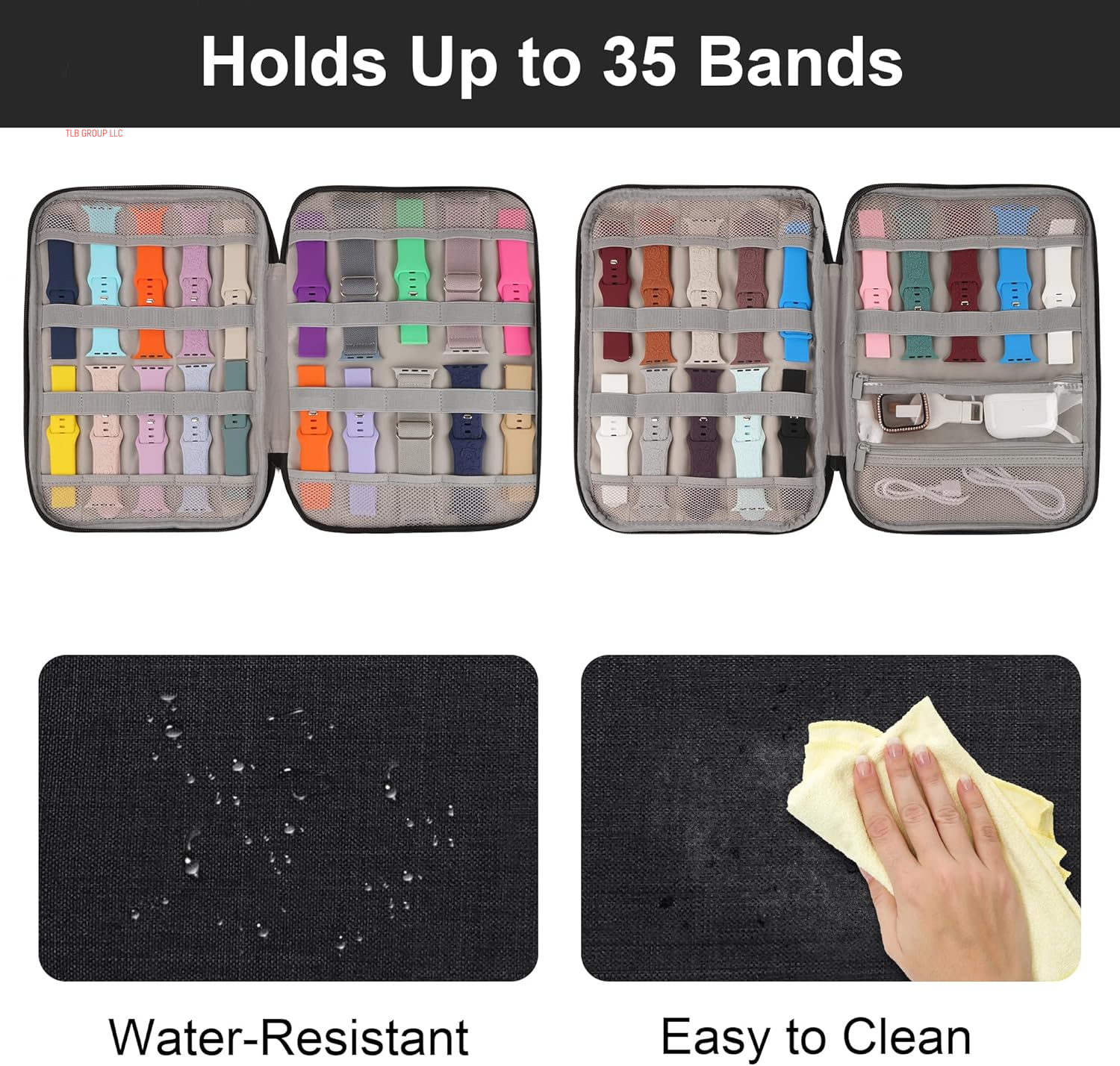 23 Pack Bands Compatible with Apple Watch Band 42Mm(Series 10) 41Mm 40Mm 38Mm and 35-Slot Watch Band Storage Organizer