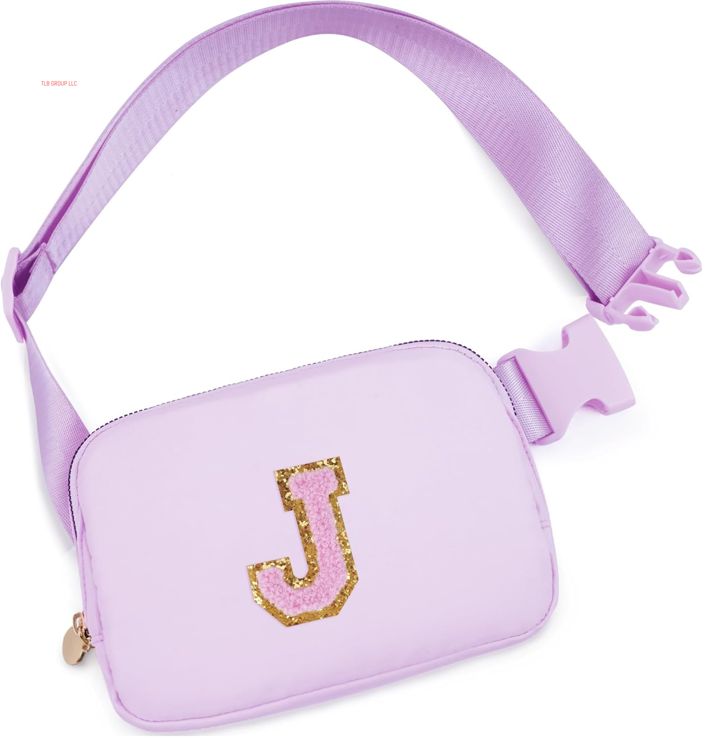Personalized Belt Bag for Women Girls - Fashion Mini Waist Packs with Adjustable Strap - Trendy Travel Fanny Pack Crossbody Bags with Initial Letter - Teen Gifts | Cream,J