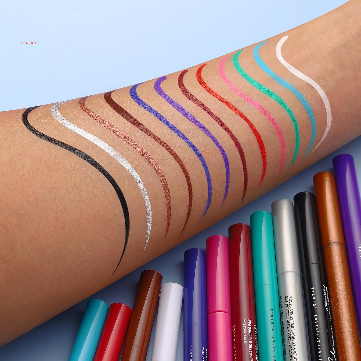 12 Colors Matte Liquid Eyeliner Set, Neon Colorful Pigmented with Long-Lasting, Smudgeproof & Waterproof Eye Liner Makeup for Bold & Stunning Looks - Gift for Girls