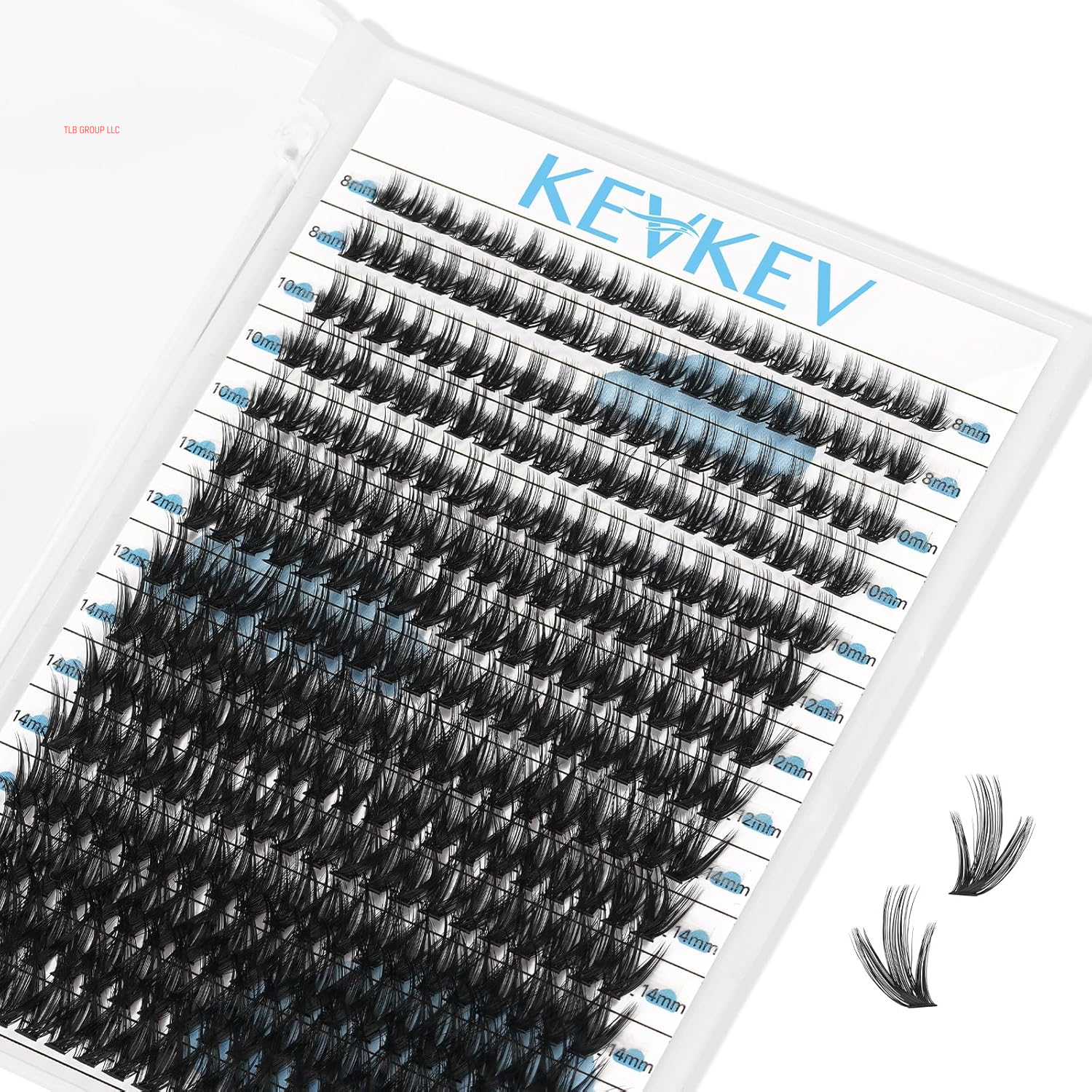 Lash Clusters Kit Lash Extension Kit D Curl Eyelash Extension Kit 280 Pcs Eyelash Clusters Kit Cluster Eyelash Extensions Individual Lashes Kit with Lash Bond and Seal Eyelash Tweezers