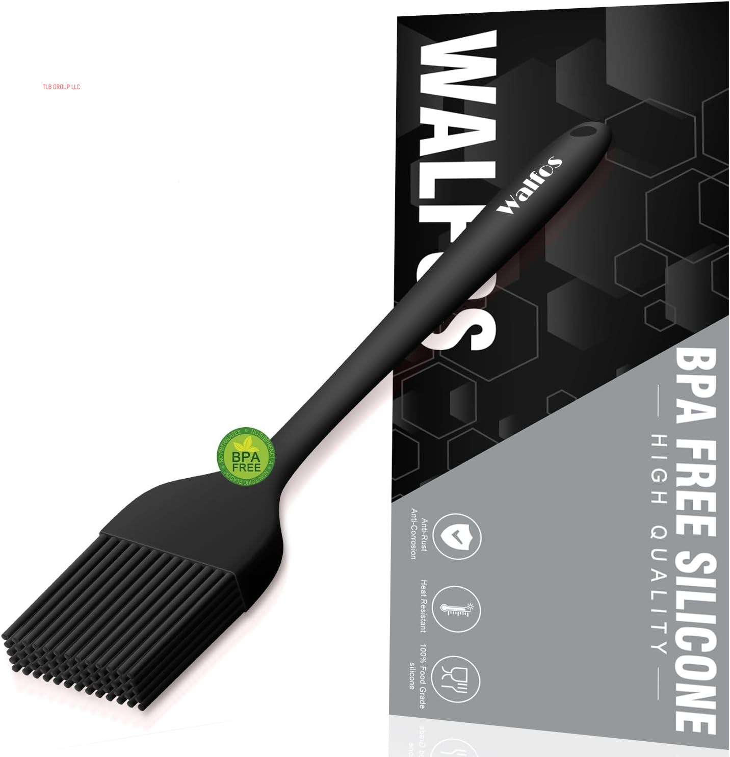 Silicone Basting Pastry Brush, Heat Resistant Pastry Brush Set, Strong Steel Core and One-Pieces Design, Perfect for BBQ Grill Baking Kitchen Cooking, BPA Free and Dishwasher Safe (2 Pcs)