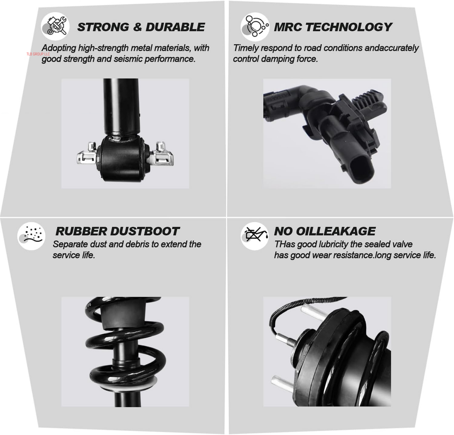 2PCS Front Shock Absorber Struts Assembly Magnetic Ride Control Suspension Automatic for 2015-2020 Cadillac Escalade Chevy Tahoe Suburban Silverado GMC Sierra 1500 Yukon XL 84176631