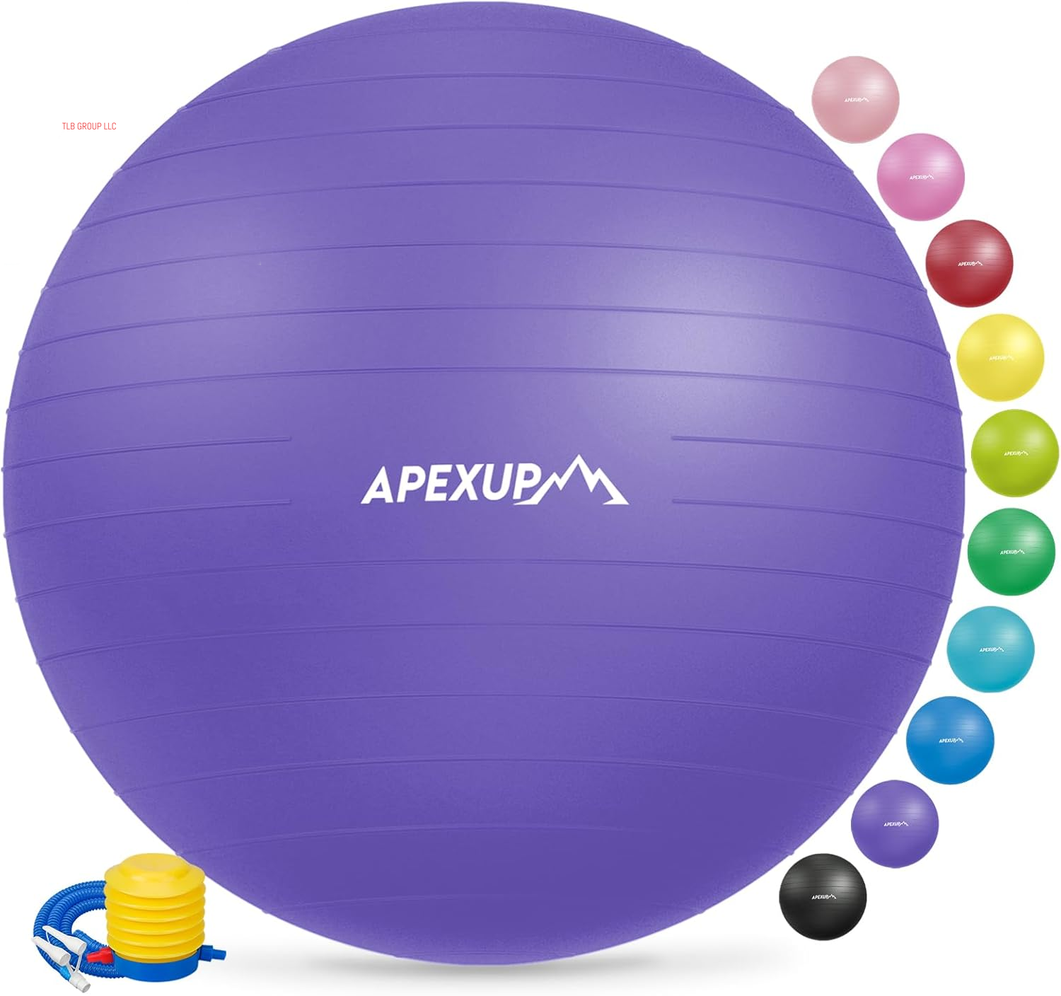 Yoga & Pilates Ball - anti Slip Heavy Duty Gym Ball for Fitness, Balance & Core Workout