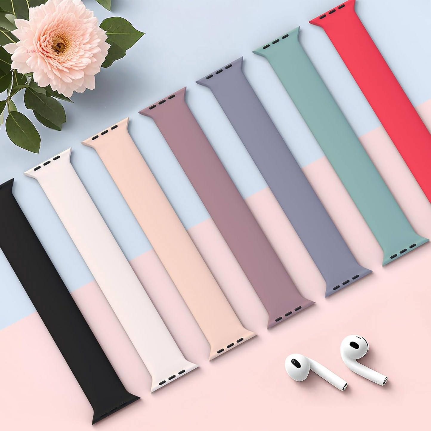 4 Pack Sport Solo Loop Bands Compatible with Apple Watch Band 40Mm 38Mm 41Mm 42Mm 44Mm 45Mm 49Mm 46Mm, Soft Silicone Waterproof Strap for Iwatch Bands Series 10 9 Ultra 8 7 6 5 4 3 2 1 SE Women Men