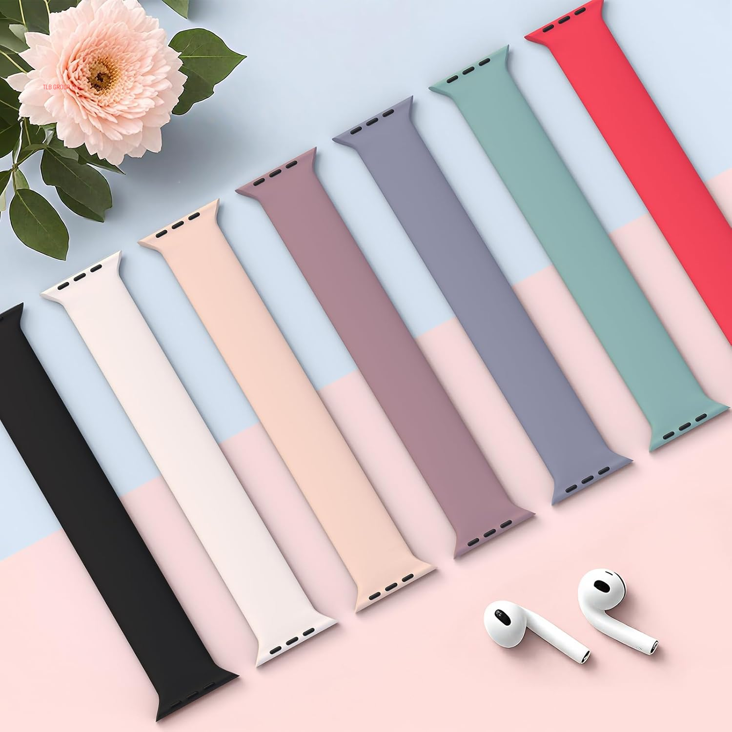 4 Pack Sport Solo Loop Bands Compatible with Apple Watch Band 40Mm 38Mm 41Mm 42Mm 44Mm 45Mm 49Mm 46Mm, Soft Silicone Waterproof Strap for Iwatch Bands Series 10 9 Ultra 8 7 6 5 4 3 2 1 SE Women Men