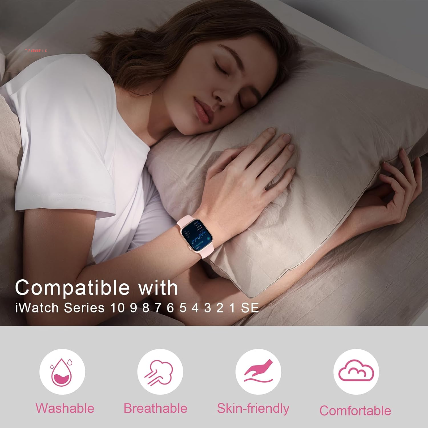 4 Pack Sport Solo Loop Bands Compatible with Apple Watch Band 40Mm 38Mm 41Mm 42Mm 44Mm 45Mm 49Mm 46Mm, Soft Silicone Waterproof Strap for Iwatch Bands Series 10 9 Ultra 8 7 6 5 4 3 2 1 SE Women Men