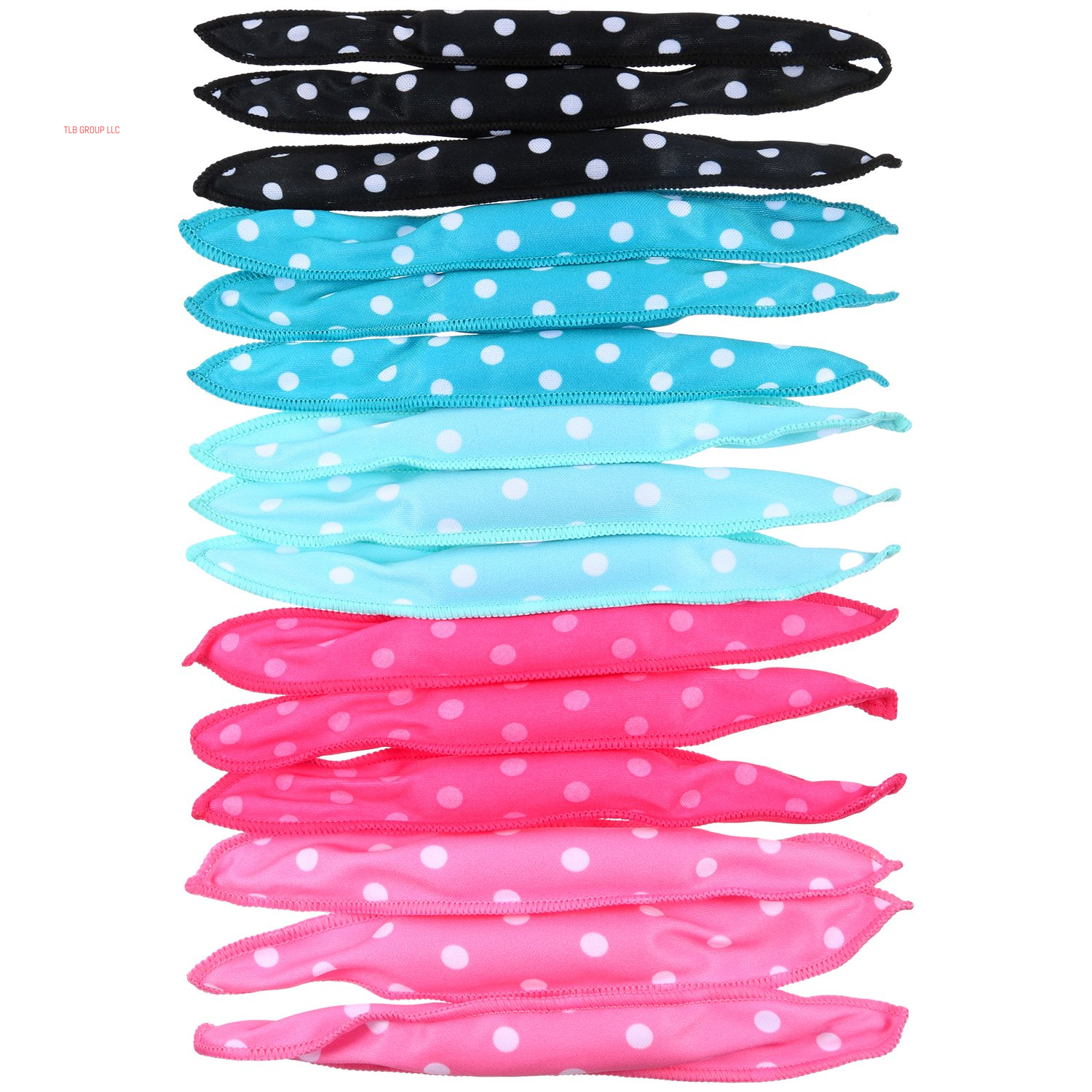 40 Pieces Soft Heatless Curlers Overnight Large Pillow Sponge Rollers Soft Hair Curlers to Sleep in for Long Short Hair Styling Tools No Heat Foam Rollers(Dot,Color Set 1)
