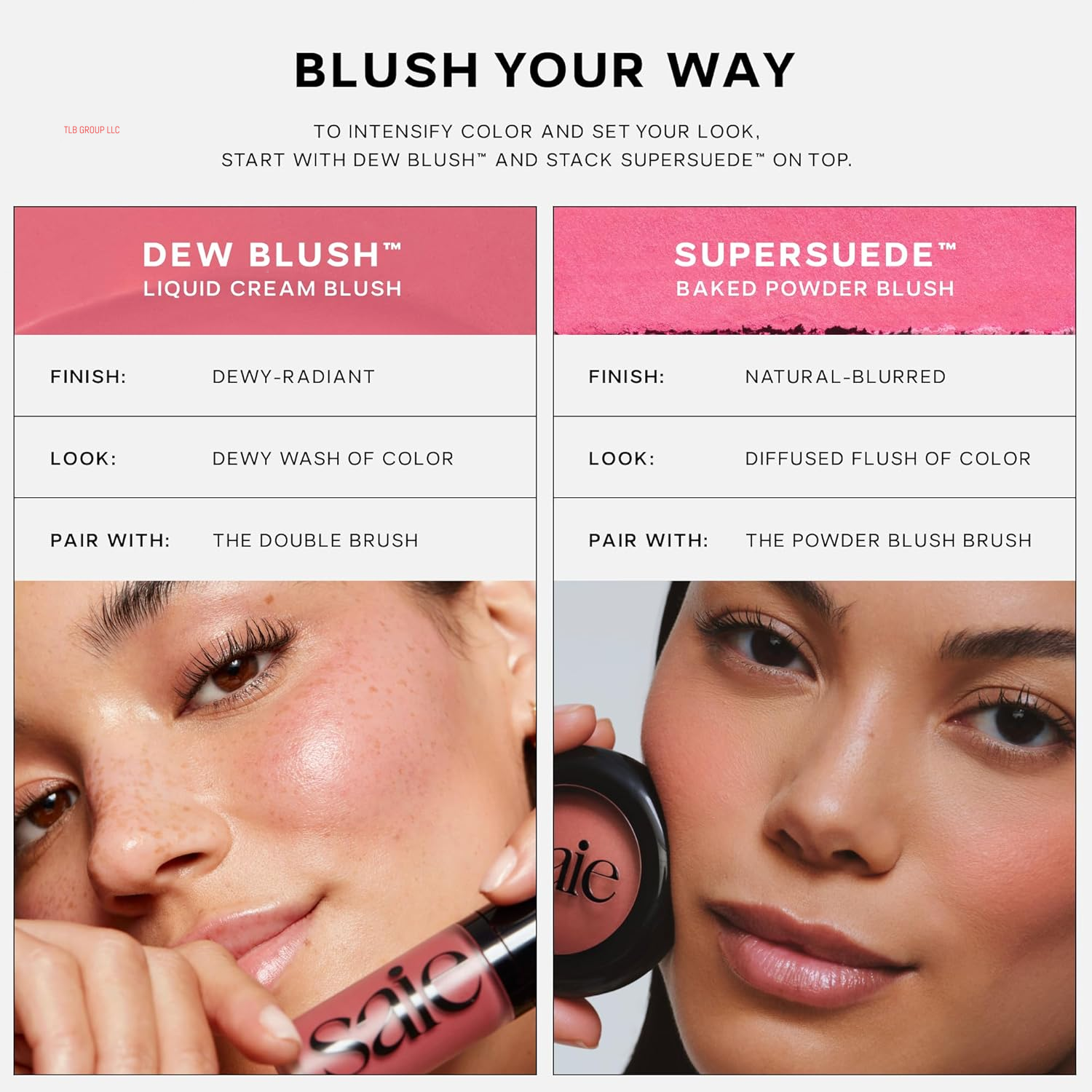 Supersuede Baked Blush - Talc-Free Powder Blush for All Day Wear - Enriched with Plant-Derived Squalane + Glycerin to Help Moisturize Dry Skin - Mia (.01 Ounce)