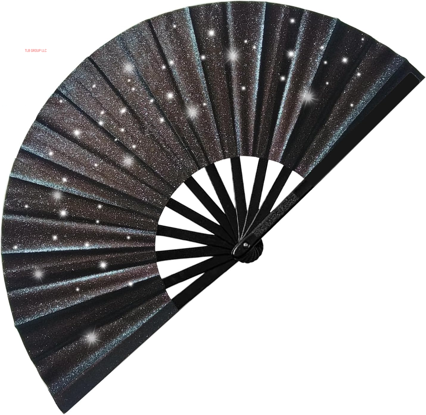 Boots on the Ground Fan, Glitter Large Folding Hand Fan, Line Dance Popping Fan for Home Decoration, EDM, Performance, Dance, Wedding, Music Festival, Club, Party & Present