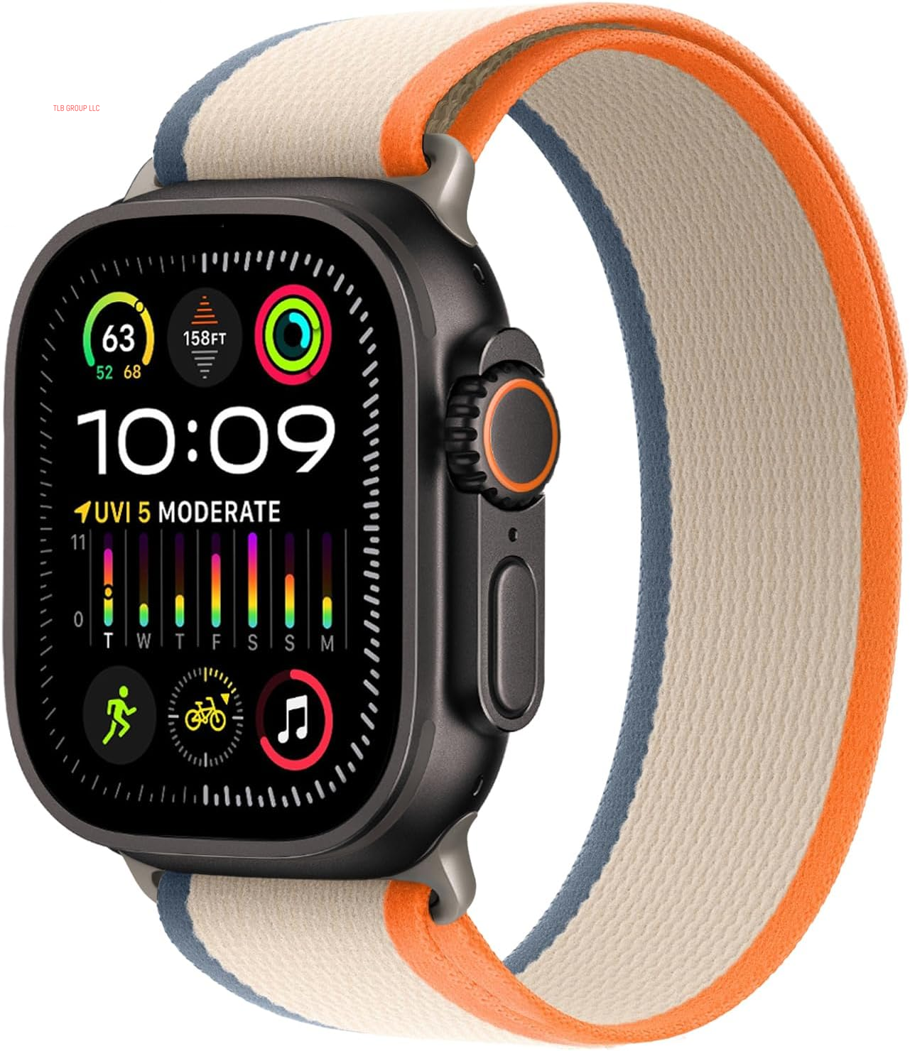 Trail Loop Nylon Band - Compatible with Apple Watch Ultra 2 Band/Ultra Band 49Mm 45Mm 44Mm Men Women, Braided Elastic Weave Sport Strap for Iwatch Ultra 2, Iwatch Ultra Series 10 46Mm SE/9/8/7/6/5/4