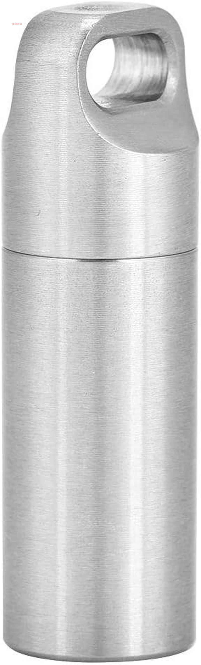 Pills Holders, Single Chamber Stainless Steel Waterproof Keychain Pills Case Survivals Pills Bottle Box Fob Organizer Container