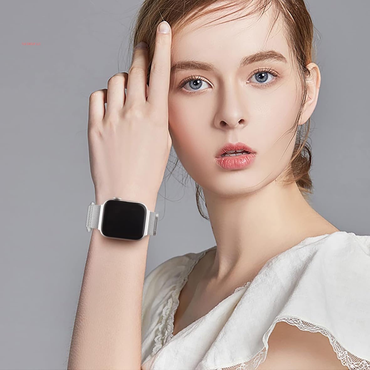 Magnetic Milanese Loop for Apple Watch Band 42Mm 46Mm 40Mm 41Mm 38Mm 44Mm 45Mm 49Mm Women Men,Magnet Stainless Steel Mesh Metal Strap for Iwatch Ultra/2 Series 10 9 8 7 6 5 4,Se/2Nd Generation