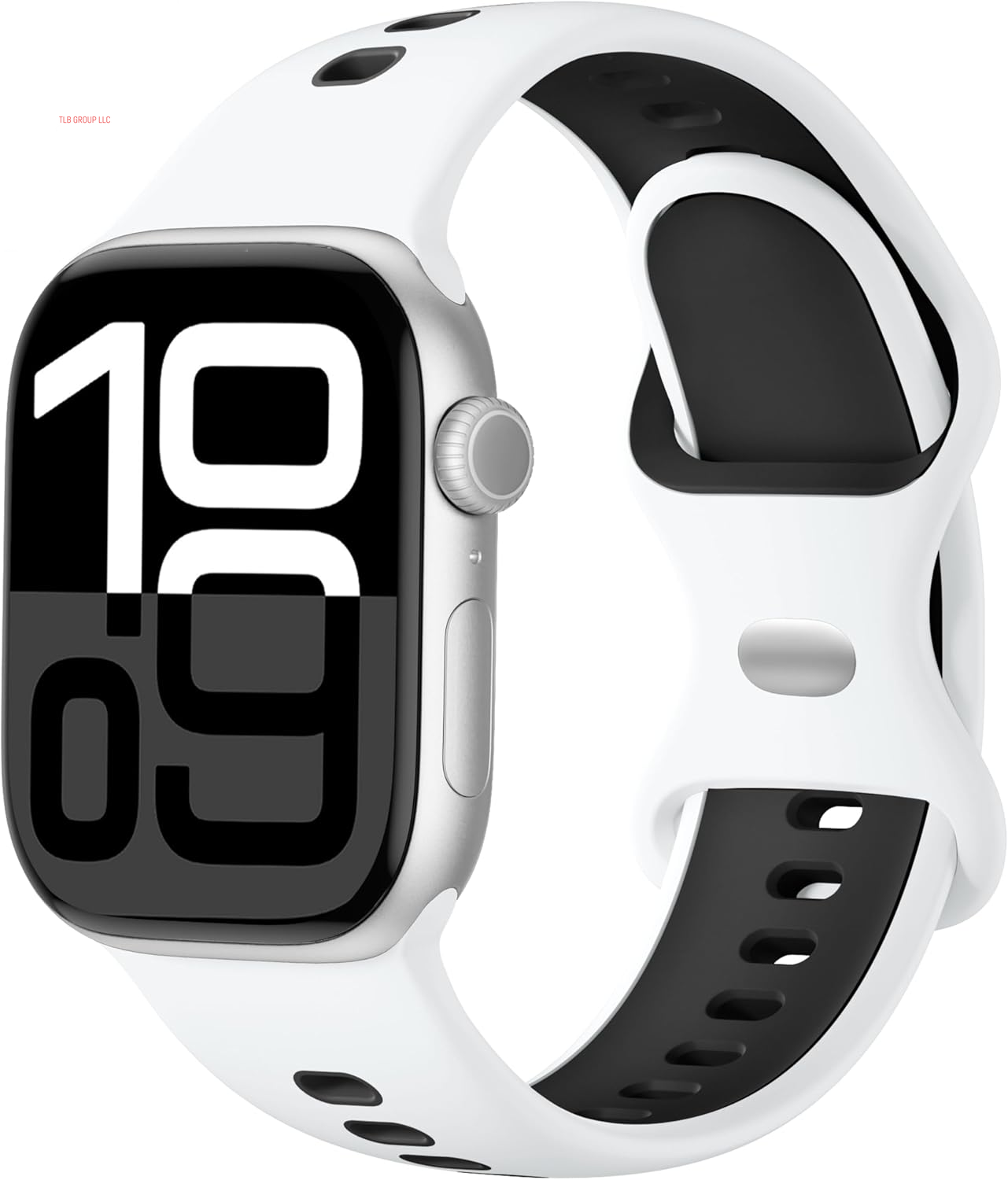 Dual-Color Design Compatible with Apple Watch Band 38Mm 40Mm 42Mm 44Mm 45Mm 46Mm 49Mm Women Men, Soft Silicone Two-Toned Color Replacement Sport Band for Iwatch Series 10/9/8/7/6/5/4/3/2/1/SE