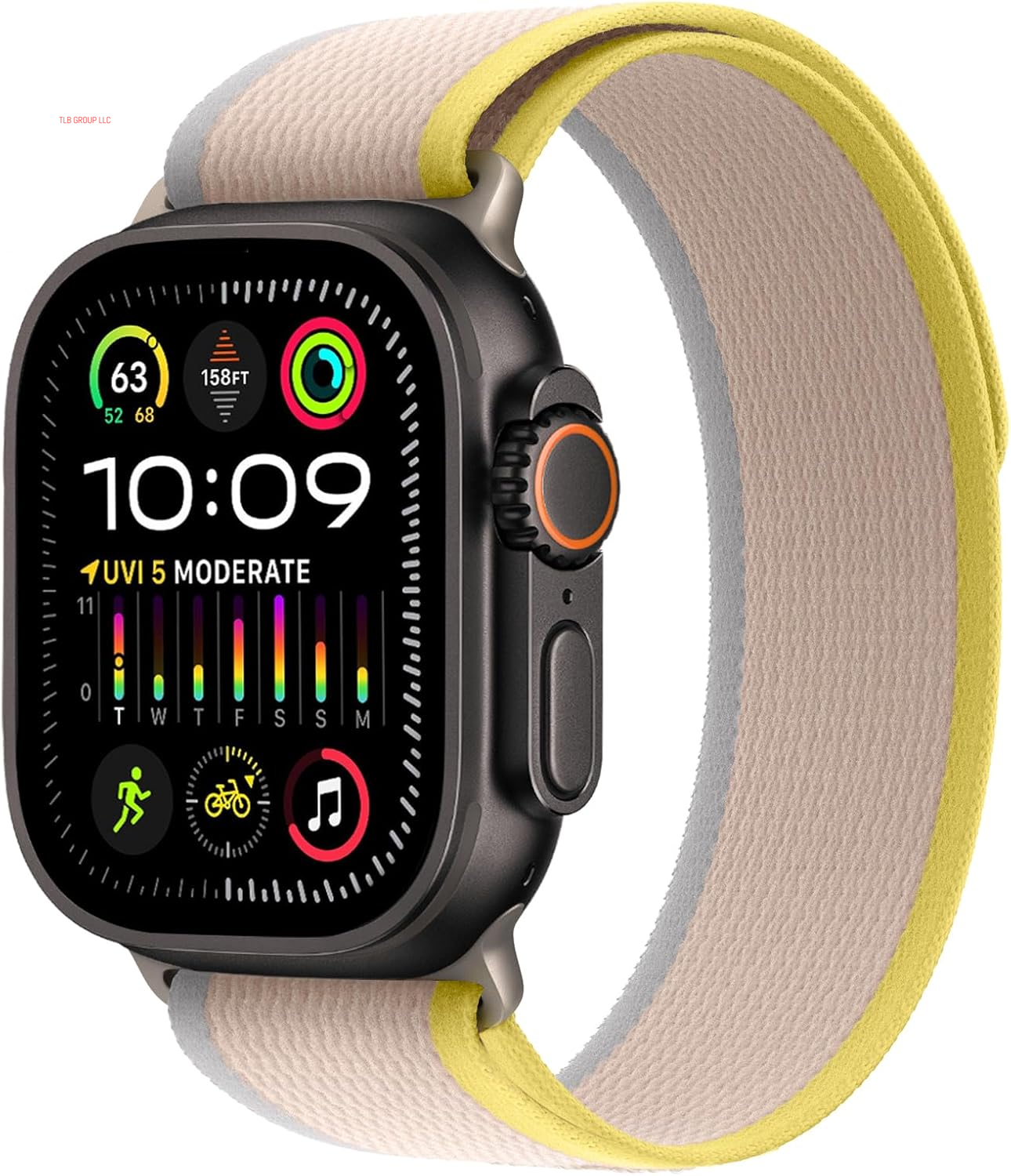 Trail Loop Nylon Band - Compatible with Apple Watch Ultra 2 Band/Ultra Band 49Mm 45Mm 44Mm Men Women, Braided Elastic Weave Sport Strap for Iwatch Ultra 2, Iwatch Ultra Series 10 46Mm SE/9/8/7/6/5/4