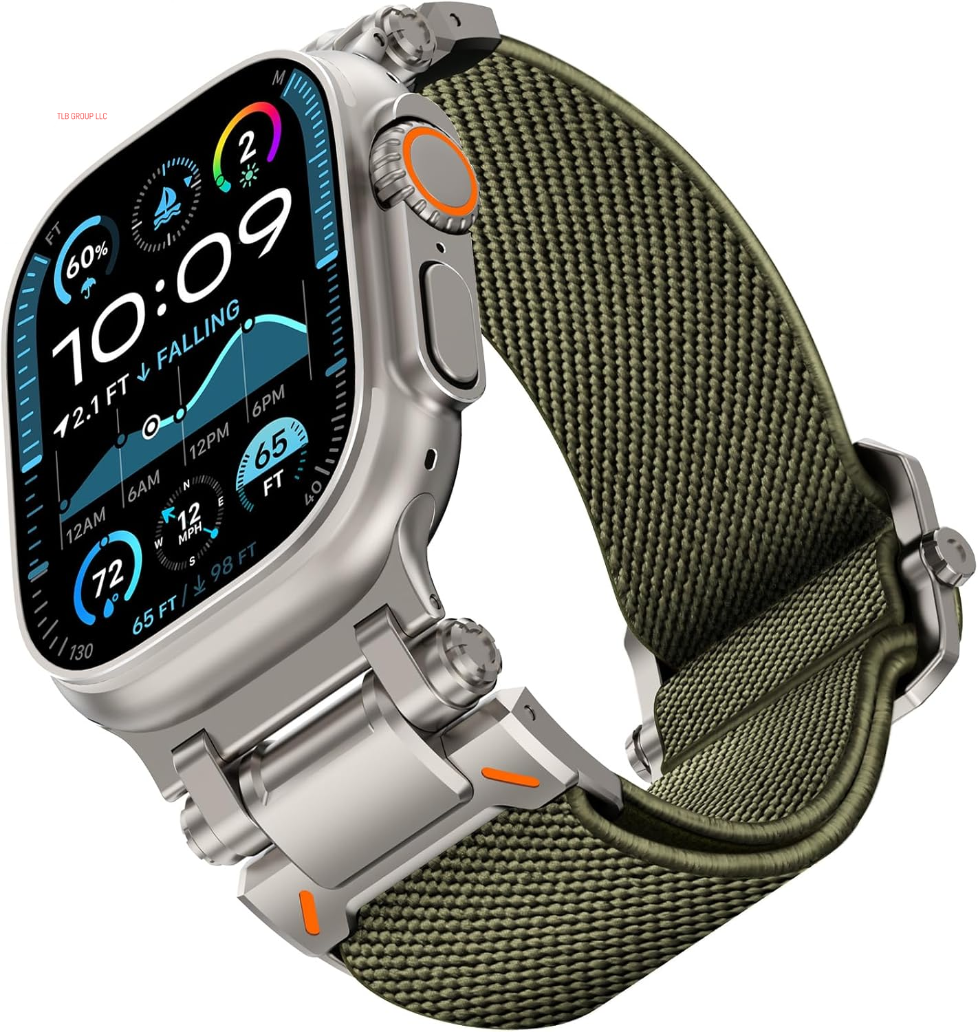 Stretchy Bands for Apple Watch Ultra 2 Band 49Mm 46Mm 45Mm 44Mm 42Mm Men, Rugged Solo Loop Nylon Sport Elastic Braided Straps for Iwatch Ultra Series 10 9 8 7 6 5 4 3 SE with Metal Connector