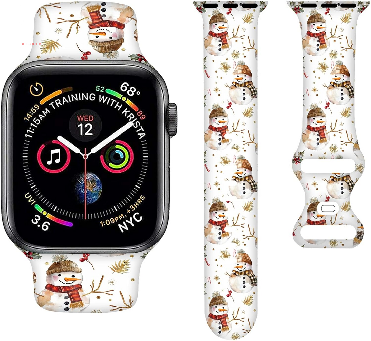 Sport Bands Compatible with Apple Watch Band 38MM 40MM 41MM 42MM 44MM 45MM 49MM, Silicone Strap Compatible with Iwatch Bands Ultra Series SE 9 8 7 6 5 4 3 2 1 for Women Men
