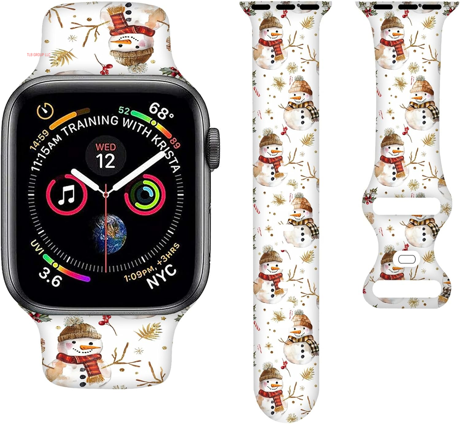 Sport Bands Compatible with Apple Watch Band 38MM 40MM 41MM 42MM 44MM 45MM 49MM, Silicone Strap Compatible with Iwatch Bands Ultra Series SE 9 8 7 6 5 4 3 2 1 for Women Men