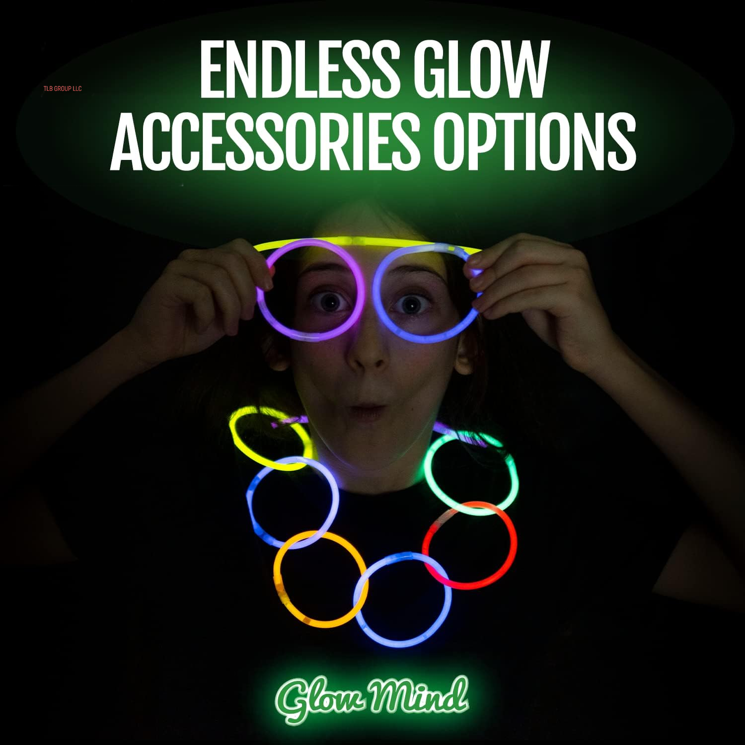 100 Ultra Bright Glow Sticks Bulk Party Pack - Glow in the Dark Party Supplies Pack - 8" Glowsticks Party Favors with Bracelets and Necklaces
