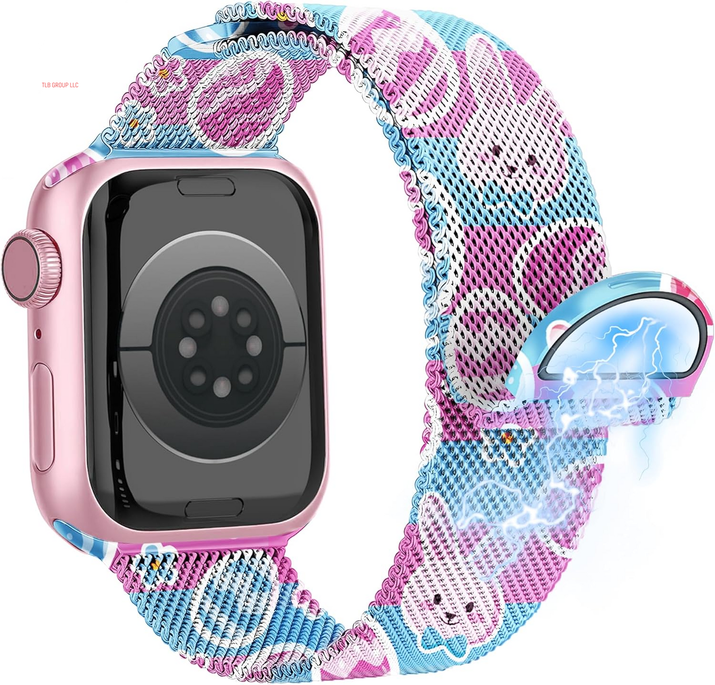 Pride Rainbow Milanese Magnetic Band for Apple Watch Bands for Women 42Mm 41Mm 40Mm 38Mm, Cute Metal Rainbow Iwatch Bands for Women Pride Iphone Watch Bands Series 10 9 8 7 6 5 4 3 2 1 SE