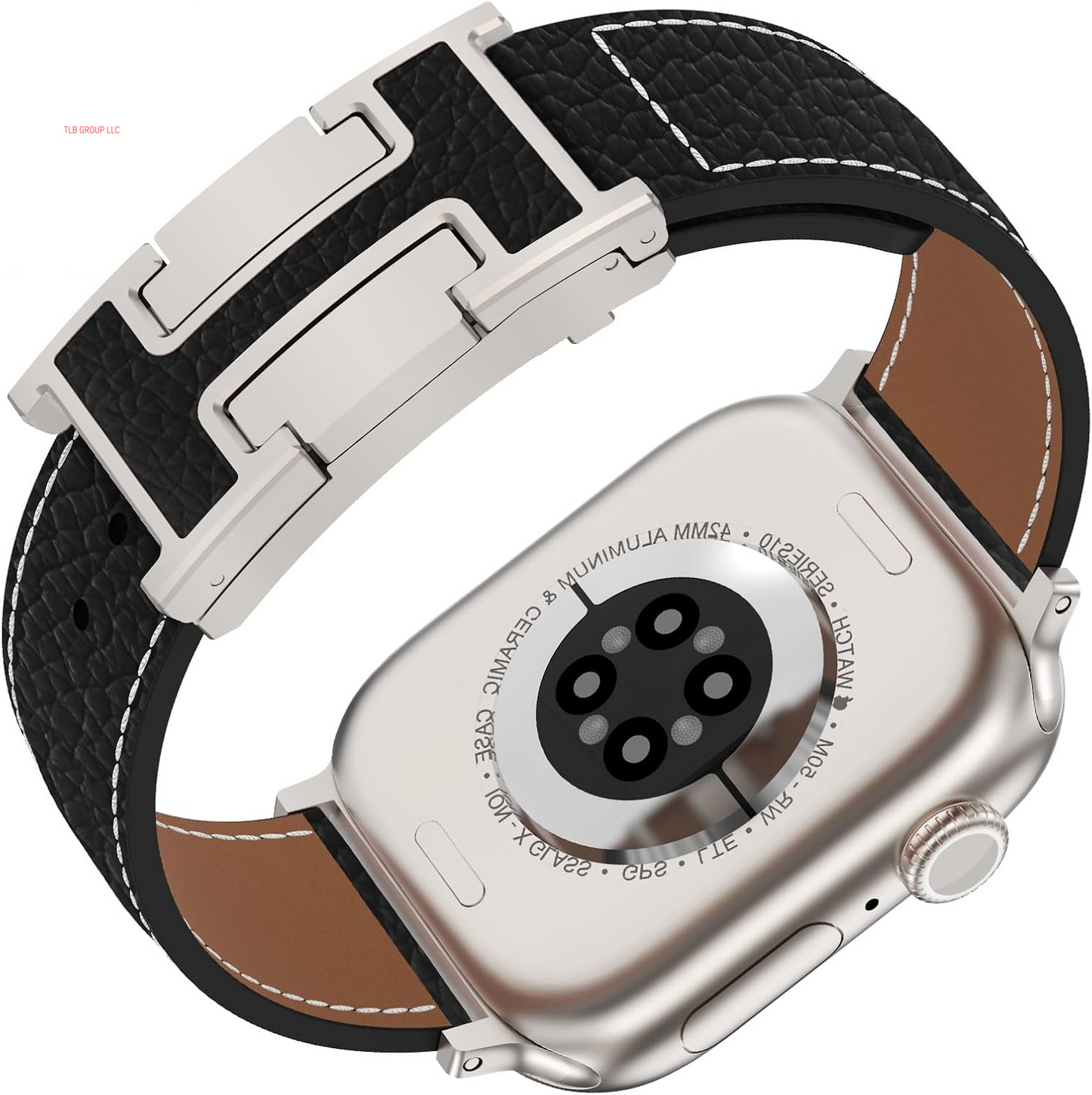 Leather Magnetic Watch Band Compatible with Apple Watch Ultra Band 49Mm 46Mm 45Mm 44Mm 42Mm 41Mm 40Mm 38Mm,Designer Replacement Strap for Women Men Iwatch Ultra 2/Ultra/Se/Series 10/9/8/7/6/5/4/3/2/1