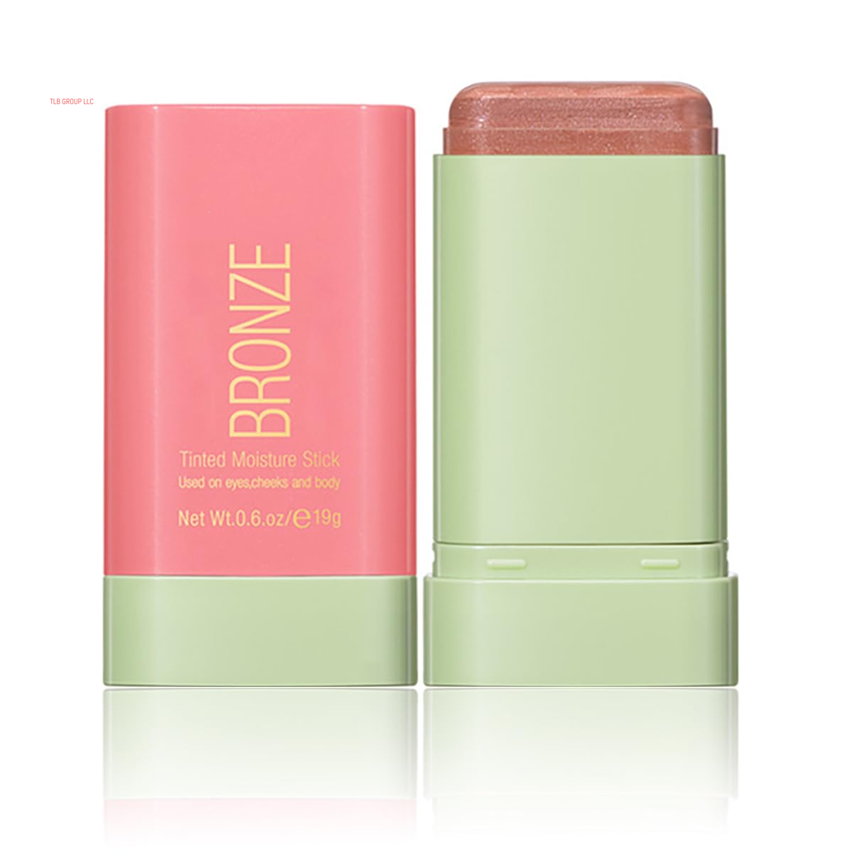 Multi-Use Makeup Blush Stick, Tinted Solid Moisturizer On-The-Go Blush, Multi-Use Cream Blush Stick for Cheek & Eyes & Lips, Waterproof Natural Nude Makeup for All Skin (1# Shy Pink)