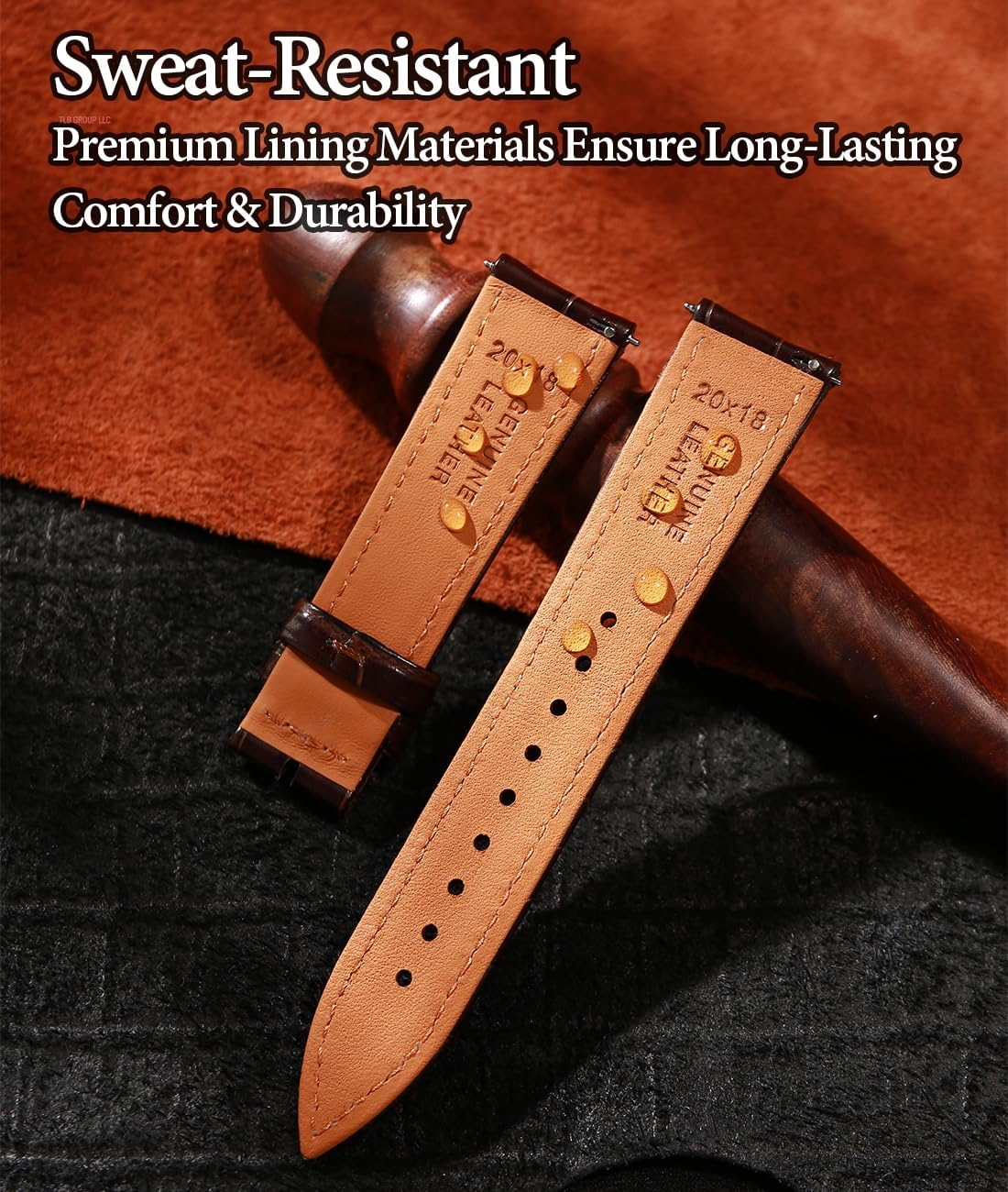Leather Watch Bands for Men, Quick Release Watch Straps, Luxury Italian Alligator Grain Embossed Band Replacements 19Mm 20Mm 21Mm 22Mm