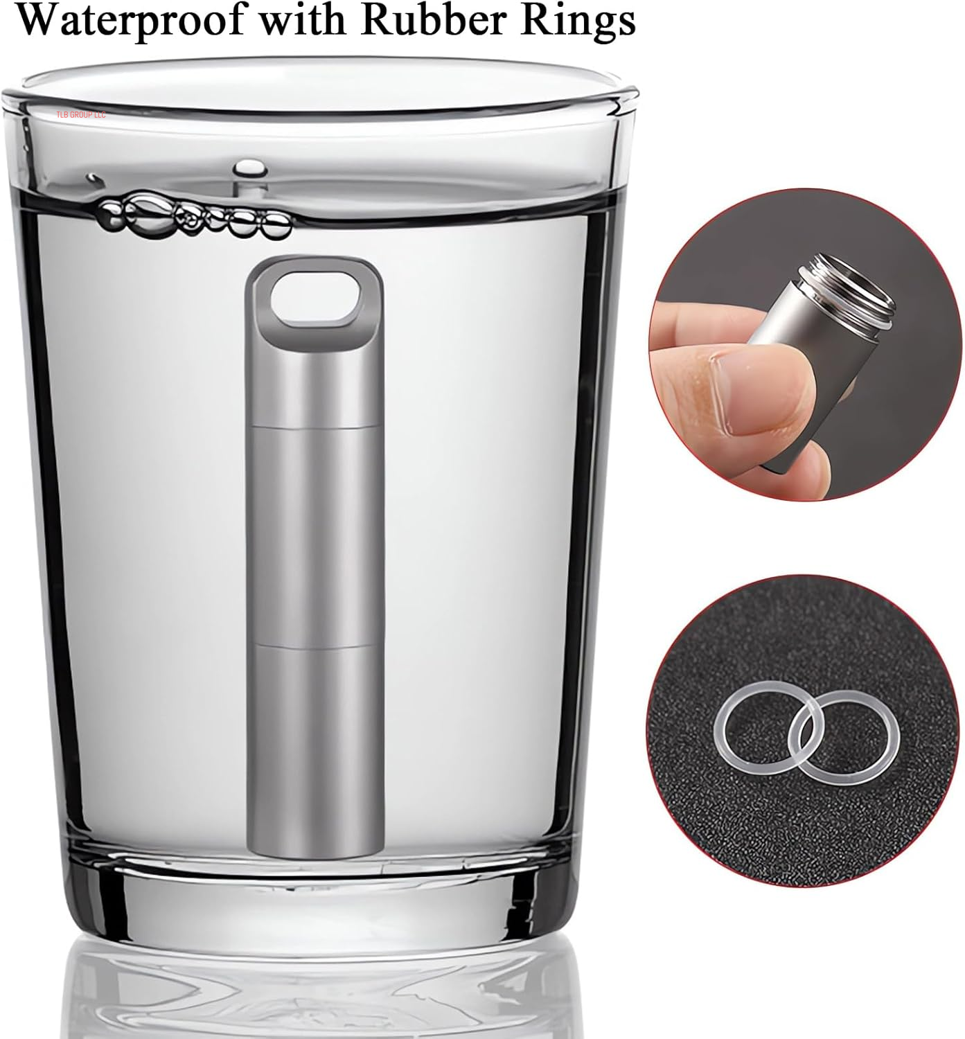 Small Keychain Pill Holder,304 Stainless Steel Portable Pill Case Organizer for Travel,Waterproof Pocket Pill Container Medicine Box for Purse Men (Medium Portable Pill Case)