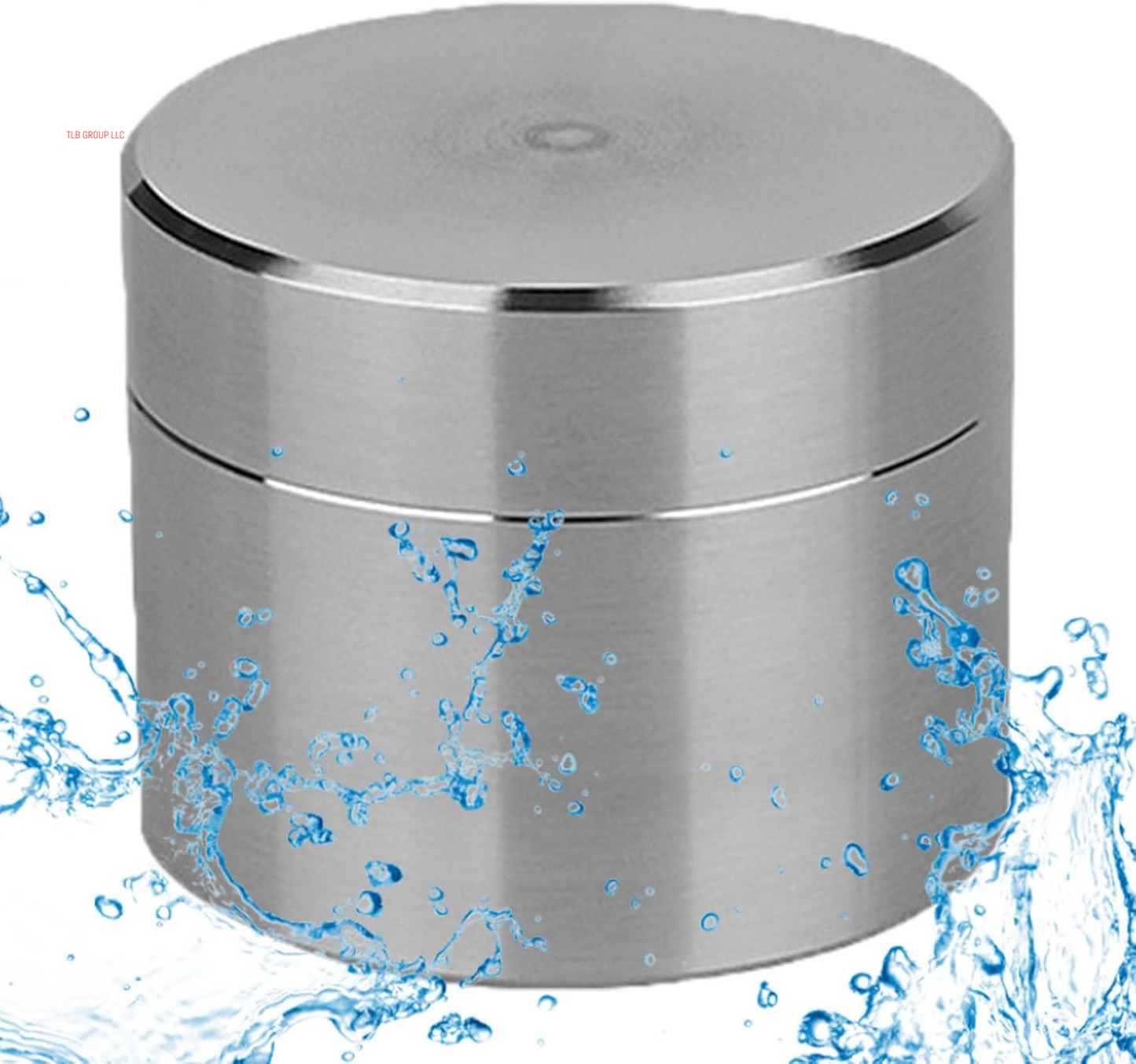 Stainless Steel Pill Case, Waterproof Pill Storage Box Travel, Larger Capacity, Advanced Protection, Travel Pill Organizer for Storing Daily Pill, Supplement (L)