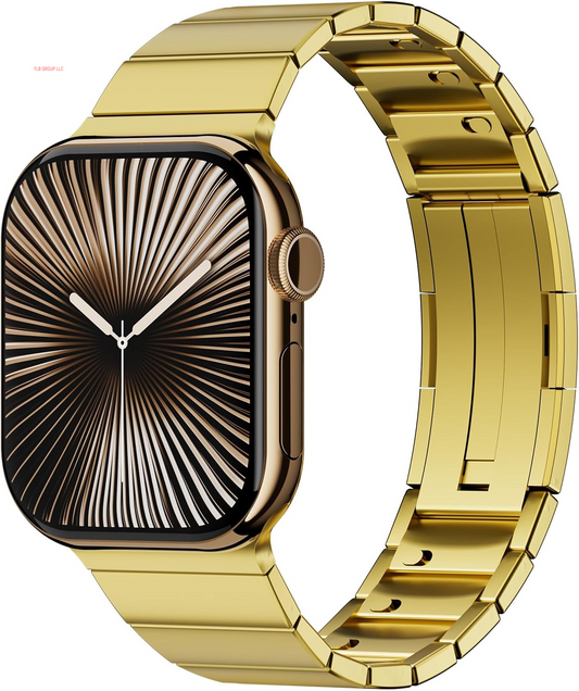 Metal Bands Compatible with Apple Watch Bands for Men Series 10 46Mm 45Mm 44Mm 42Mm 41Mm 40Mm 38Mm 49Mm Iwatch Bands Women,Business Stainless Steel Strap for Apple Watch Series 9 8 7 6 5 4 3 SE/2