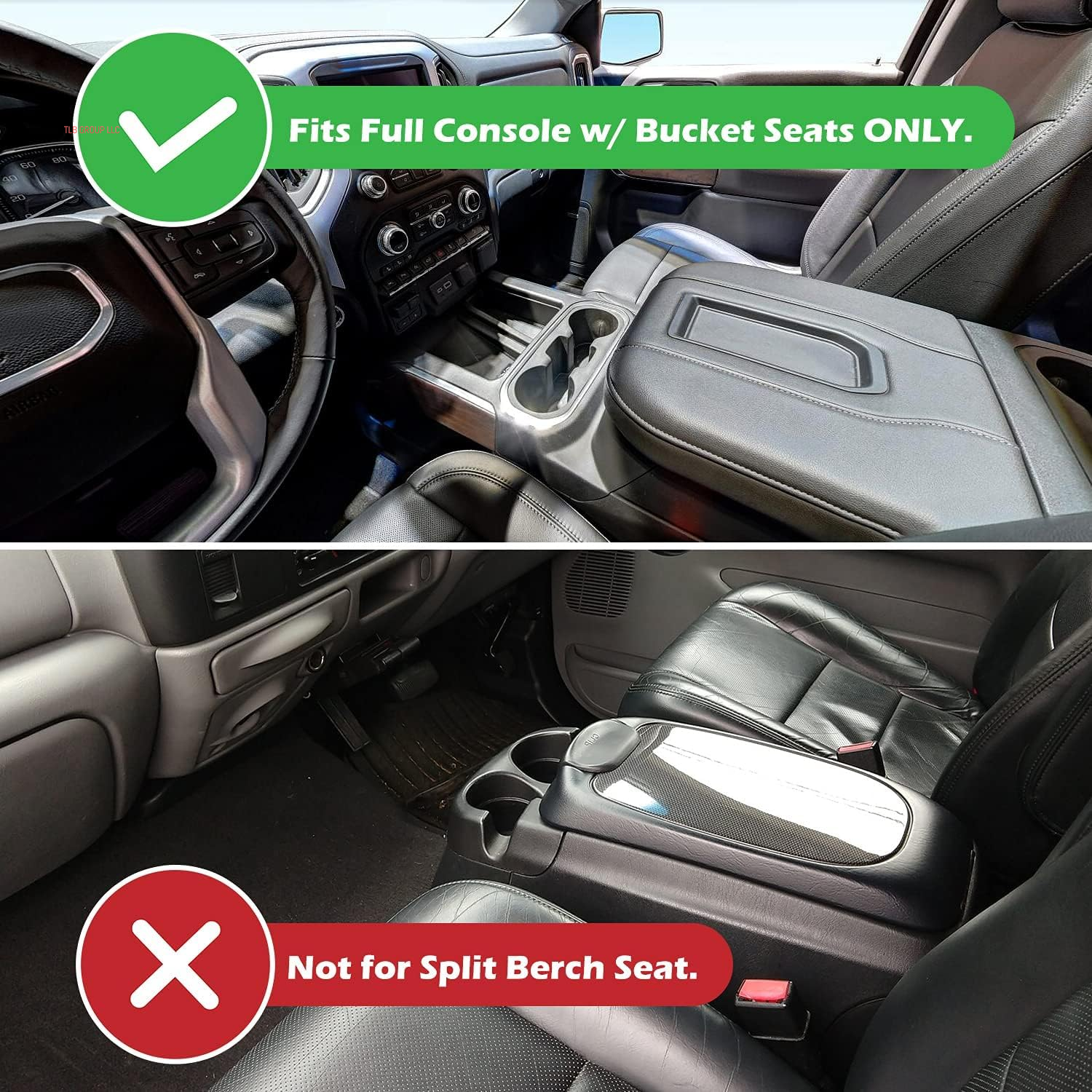 Center Console Organizer Tray Compatible with 2014-2018 GMC Sierra Accessories, (2015-2020) Yukon/Chevy Tahoe Silverado Suburban, Armrest Storage Box Replaces 22817343(Black)