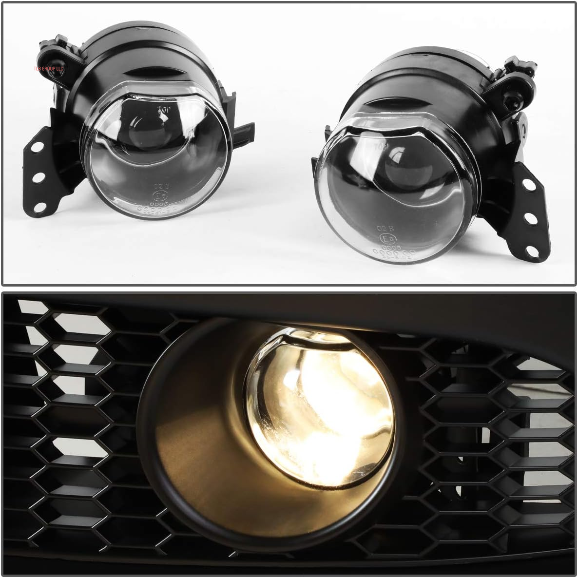M3 Style Front Bumper with Fog Lights Compatible with 09-11 E90 4-Door, FBP-FL-005