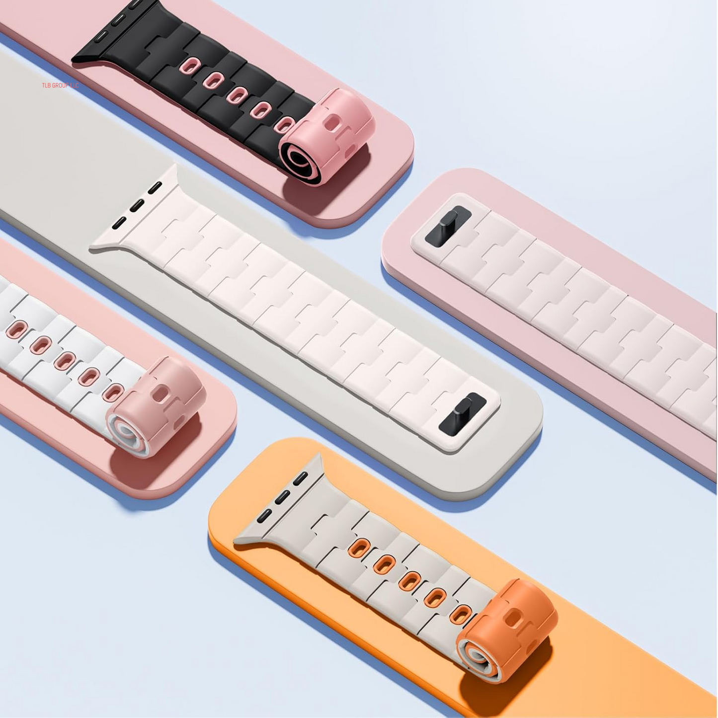 Magnetic Watchband Compatible with Apple Watch Bands for Men 45Mm 44Mm 46Mm 49Mm 42Mm Women, Soft Silicone Sport Strap for Iwatch Band Series 10 Ultra 2 SE 9 8 7 6 5 4, A-Starlight