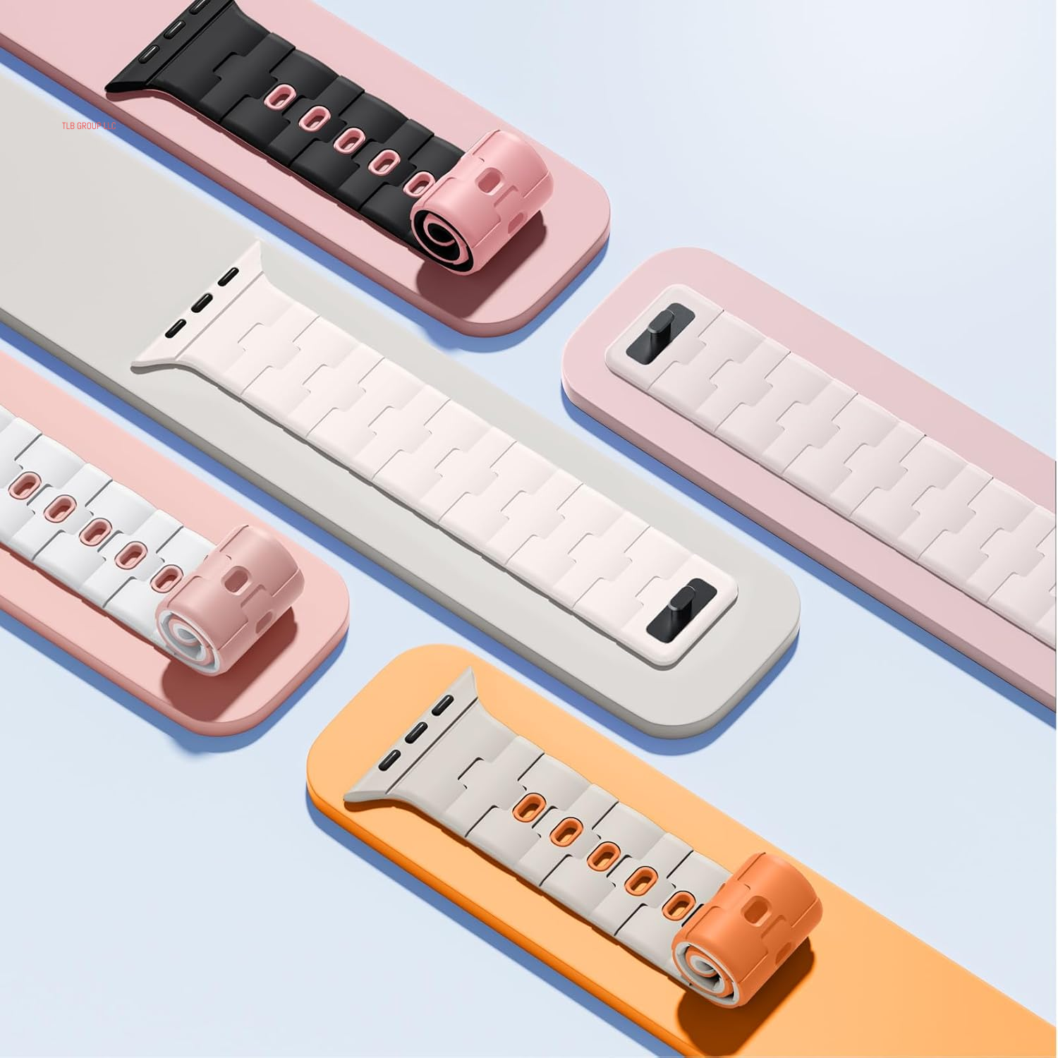 Magnetic Watchband Compatible with Apple Watch Bands for Men 45Mm 44Mm 46Mm 49Mm 42Mm Women, Soft Silicone Sport Strap for Iwatch Band Series 10 Ultra 2 SE 9 8 7 6 5 4, A-Starlight