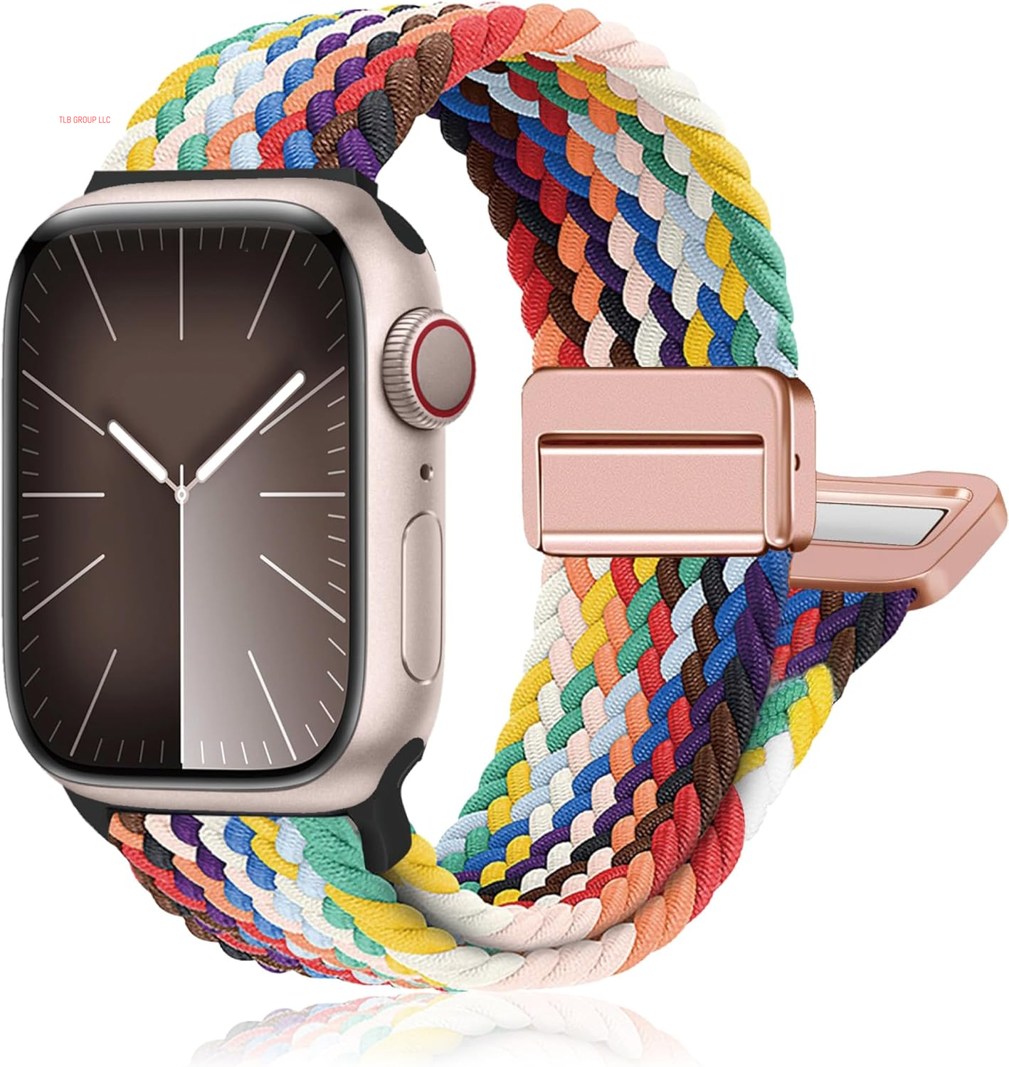Magnetic Braided Stretchy Loop - Compatible with Apple Watch Band 42Mm 46Mm 40Mm 41Mm 44Mm 45Mm 38Mm Ultra/2 49Mm Women Men,Elastic Woven Fabric Nylon Strap for Iwatch Ultra Series 10 9 8 7 6 5 4 3 SE