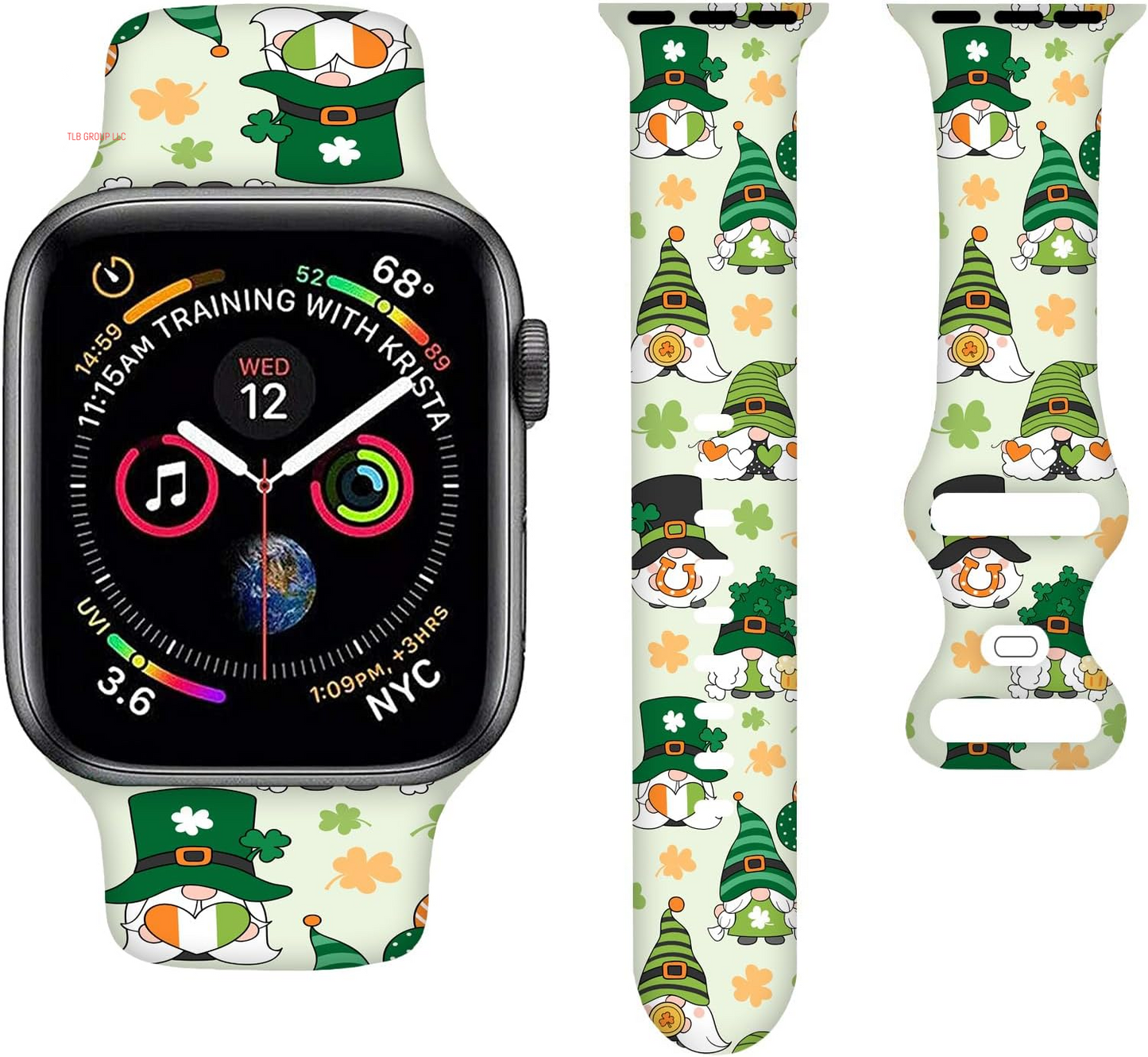 Cartoon Holiday Bands Compatible with Apple Watch Band 38MM 40MM 41MM 42MM 44MM 45MM 49MM, Silicone Strap Compatible with Iwatch Bands Ultra Series SE 9 8 7 6 5 4 3 2 1 for Women Men