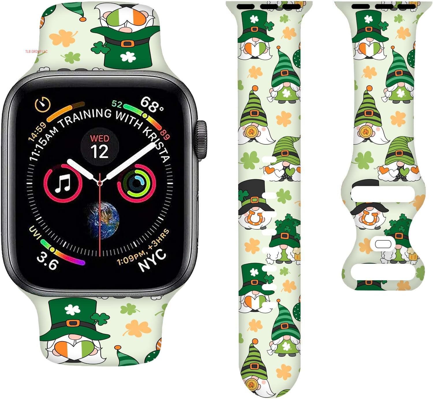 Cartoon Holiday Bands Compatible with Apple Watch Band 38MM 40MM 41MM 42MM 44MM 45MM 49MM, Silicone Strap Compatible with Iwatch Bands Ultra Series SE 9 8 7 6 5 4 3 2 1 for Women Men