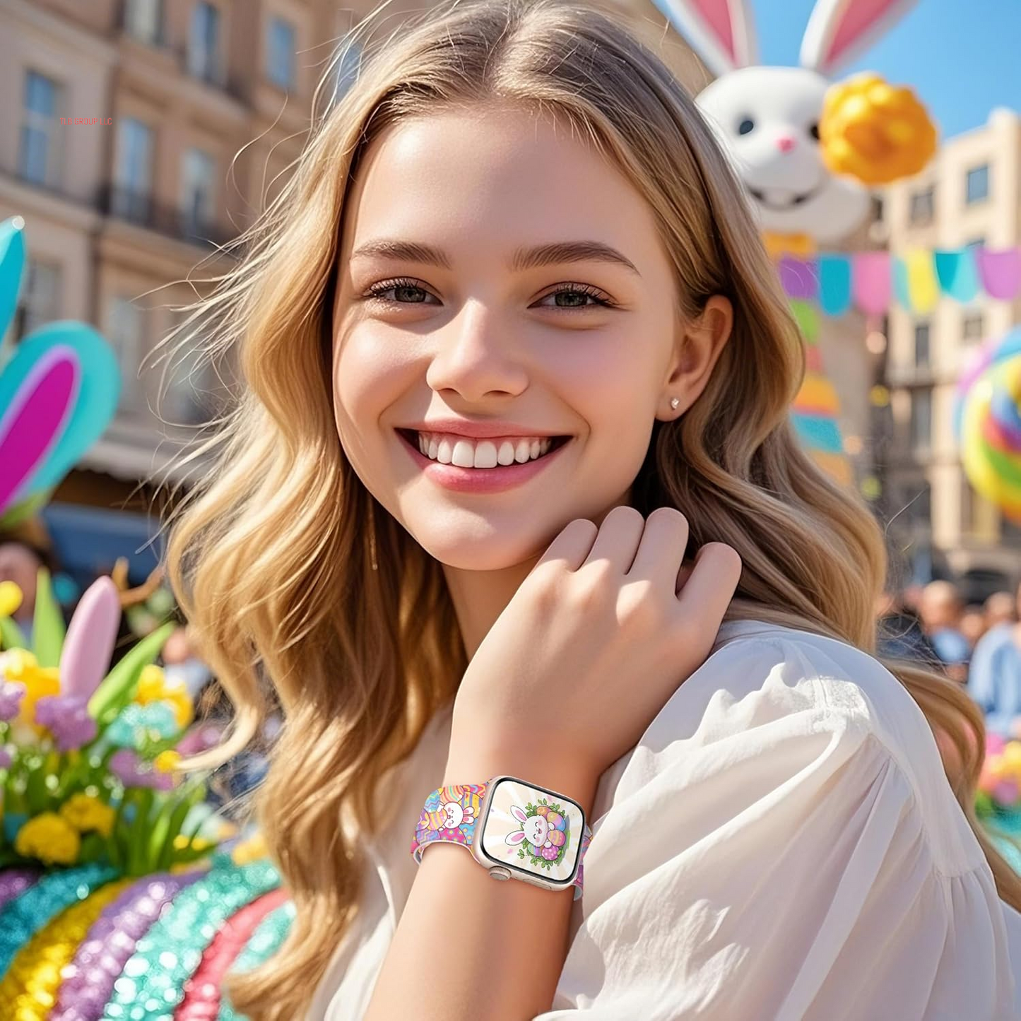 2 Pack Easter Eggs Band for Apple Watch Bands 46Mm 45Mm 44Mm 49 42Mm(S3) for Women, Silicone Iwatch Bands for Women Series 10 9 8 7 SE 6 5 4 3 Holiday Dressy Fancy Cute Strap for Apple Watch Band
